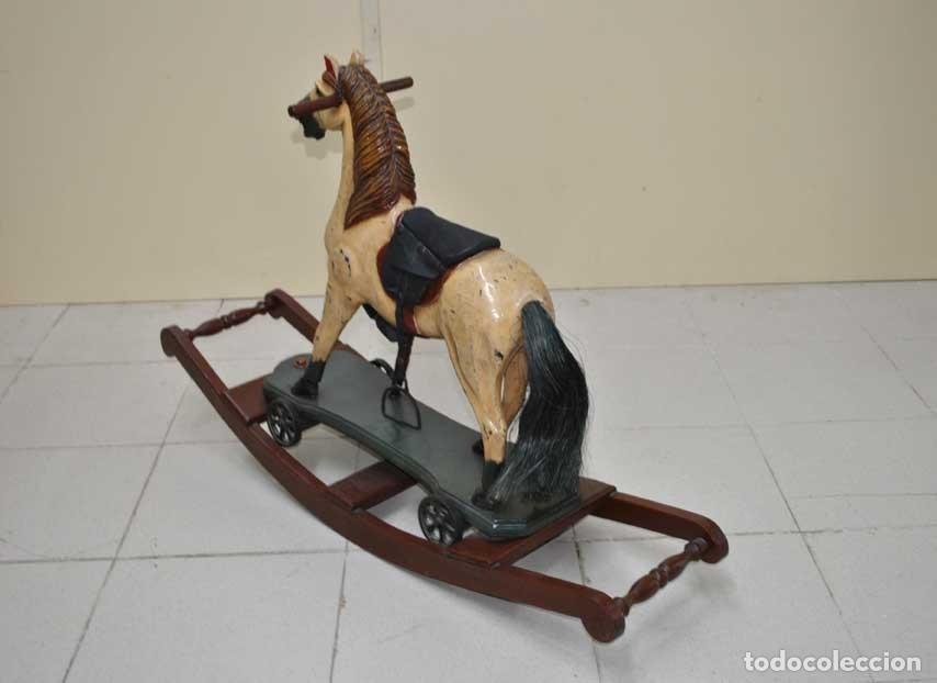Arte: CABALLO BALANCIN DE MADERA - Foto 7