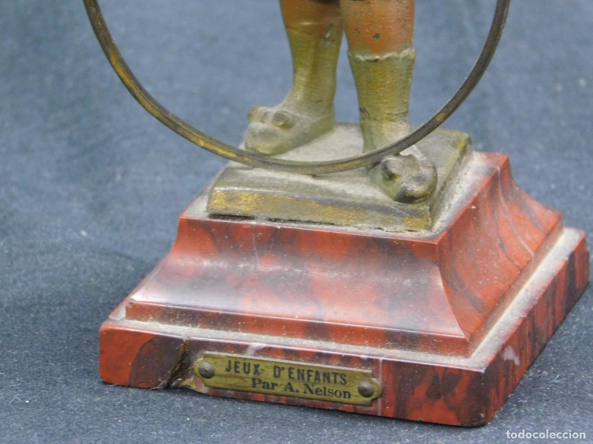 Arte: Ni&ntilde;a en bronce - Alphonse Henri Nelson - Foto 3