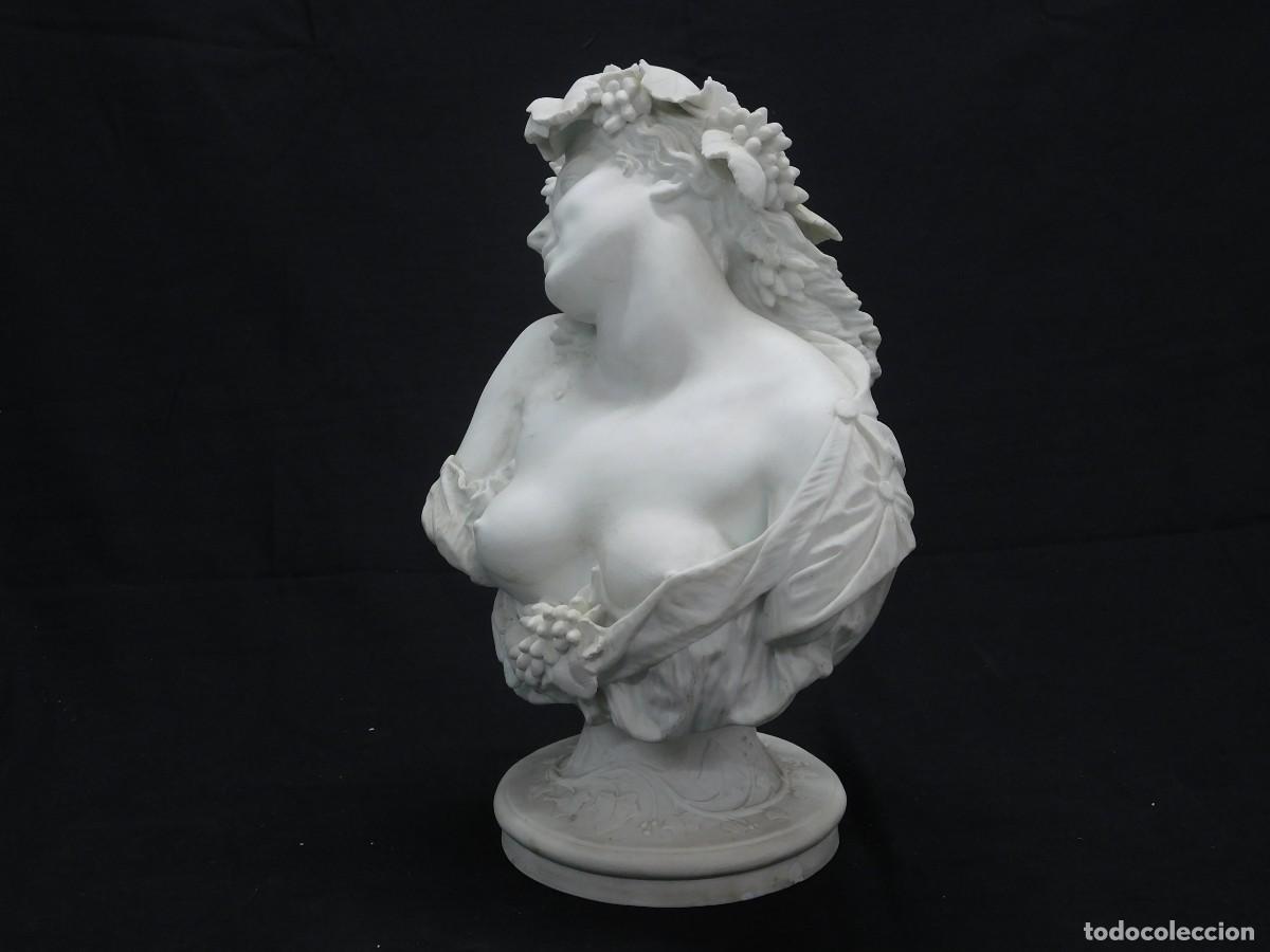 Arte: Busto mujer Porcelana Biscuit - Foto 3