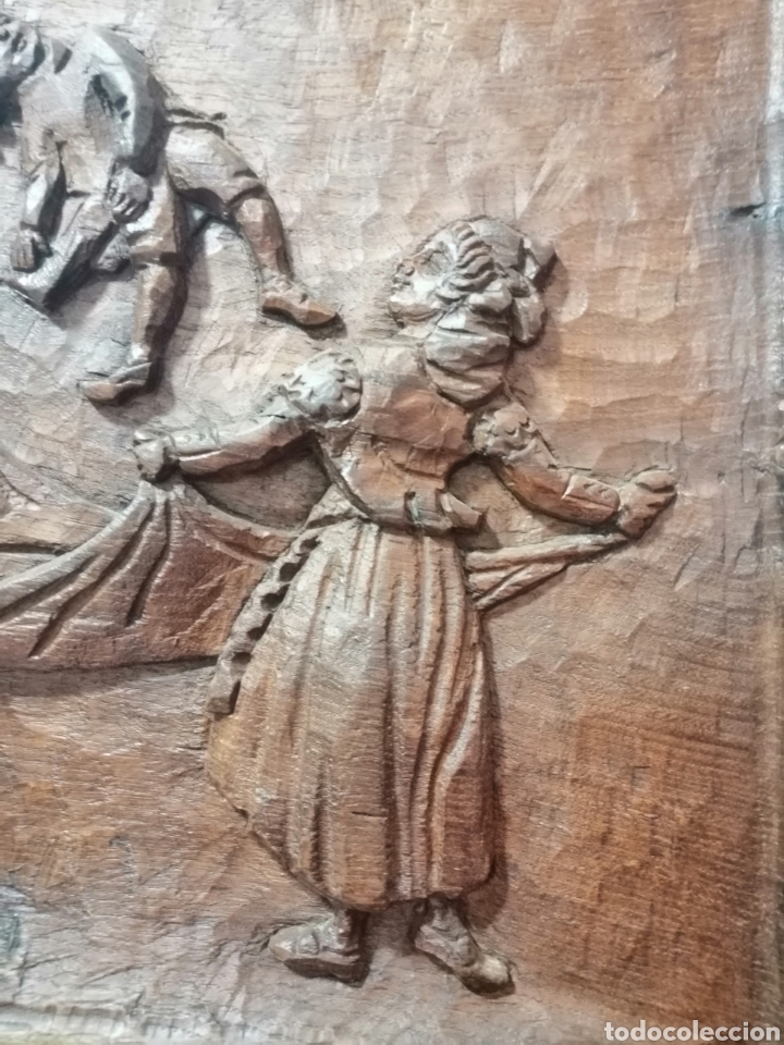 Arte: Talla en madera representando obra de Goya - Foto 2