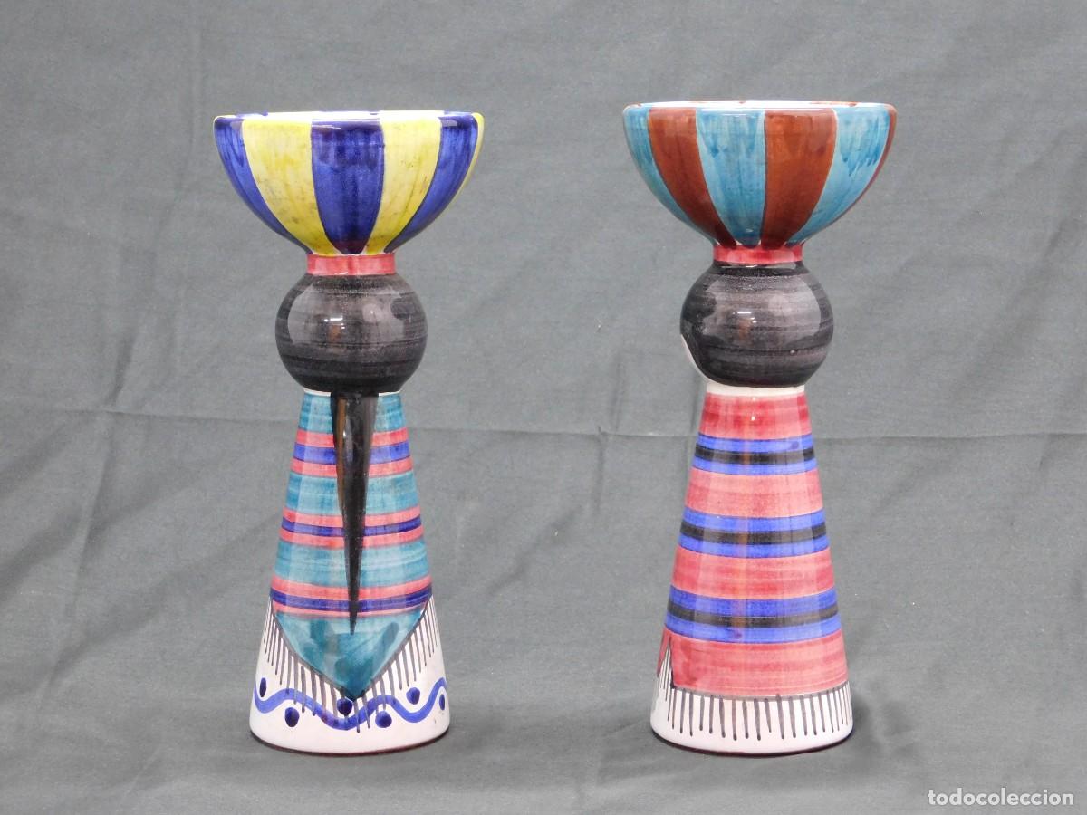 Arte: Pareja de jarrones porcelana - Foto 2