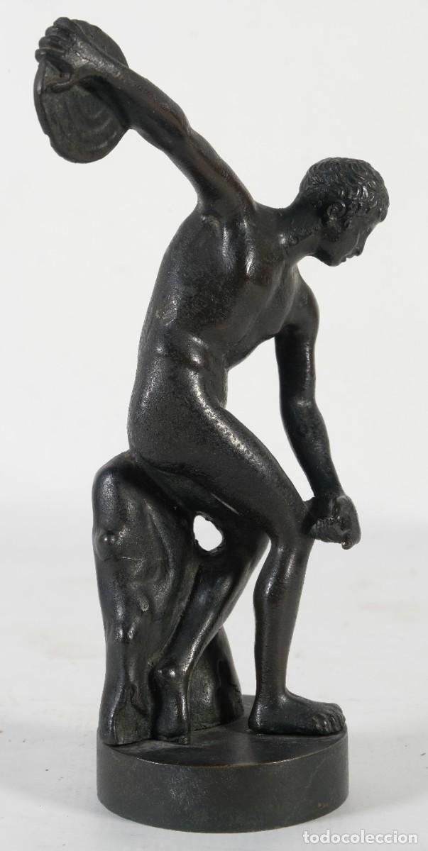 Arte: Disc&oacute;bolo en bronce finales siglo XIX - Foto 1