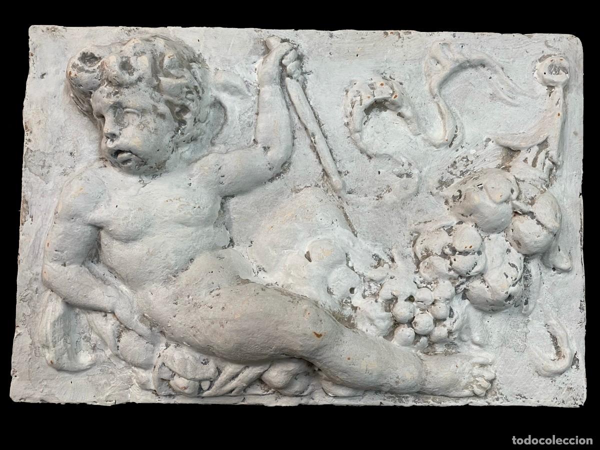 antiguo relieve de terracota con puti, ángel de - Compra venta en  todocoleccion