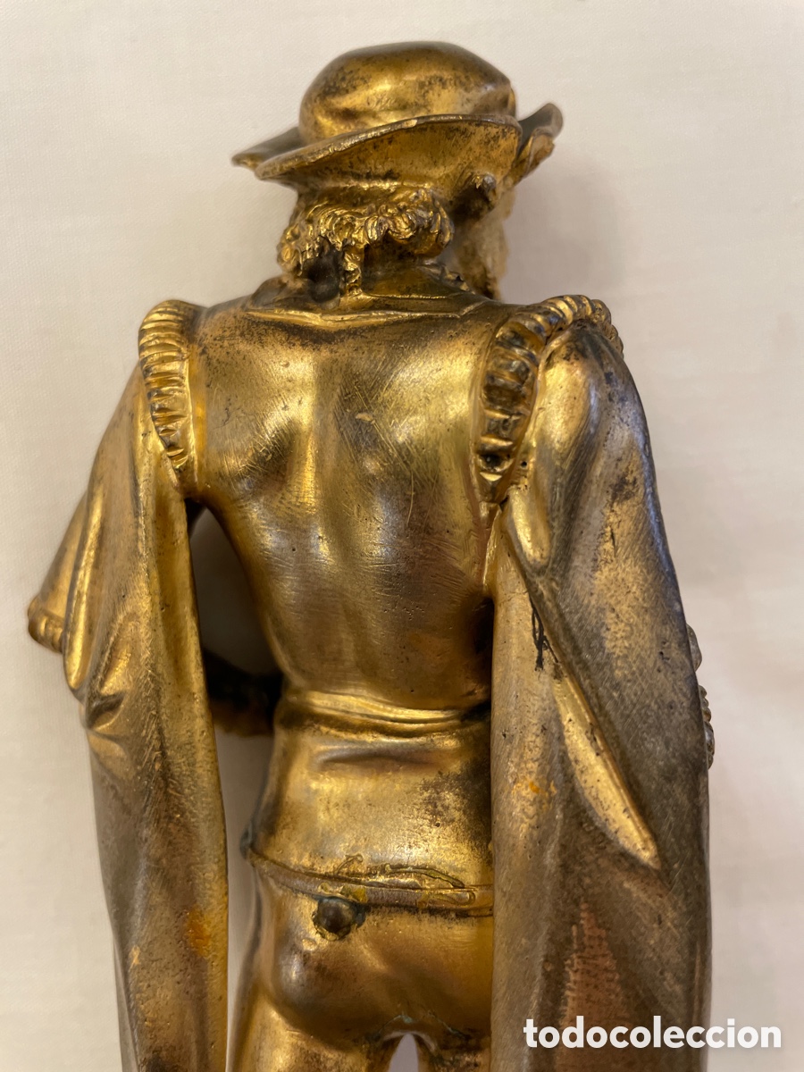 Arte: Pareja de figuras de bronce y m&aacute;rmol - Foto 13