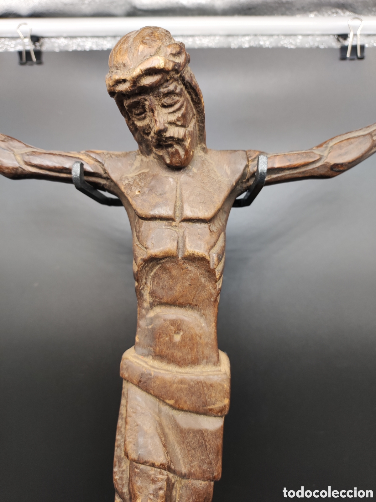 Arte: Cristo tallado madera - Foto 2