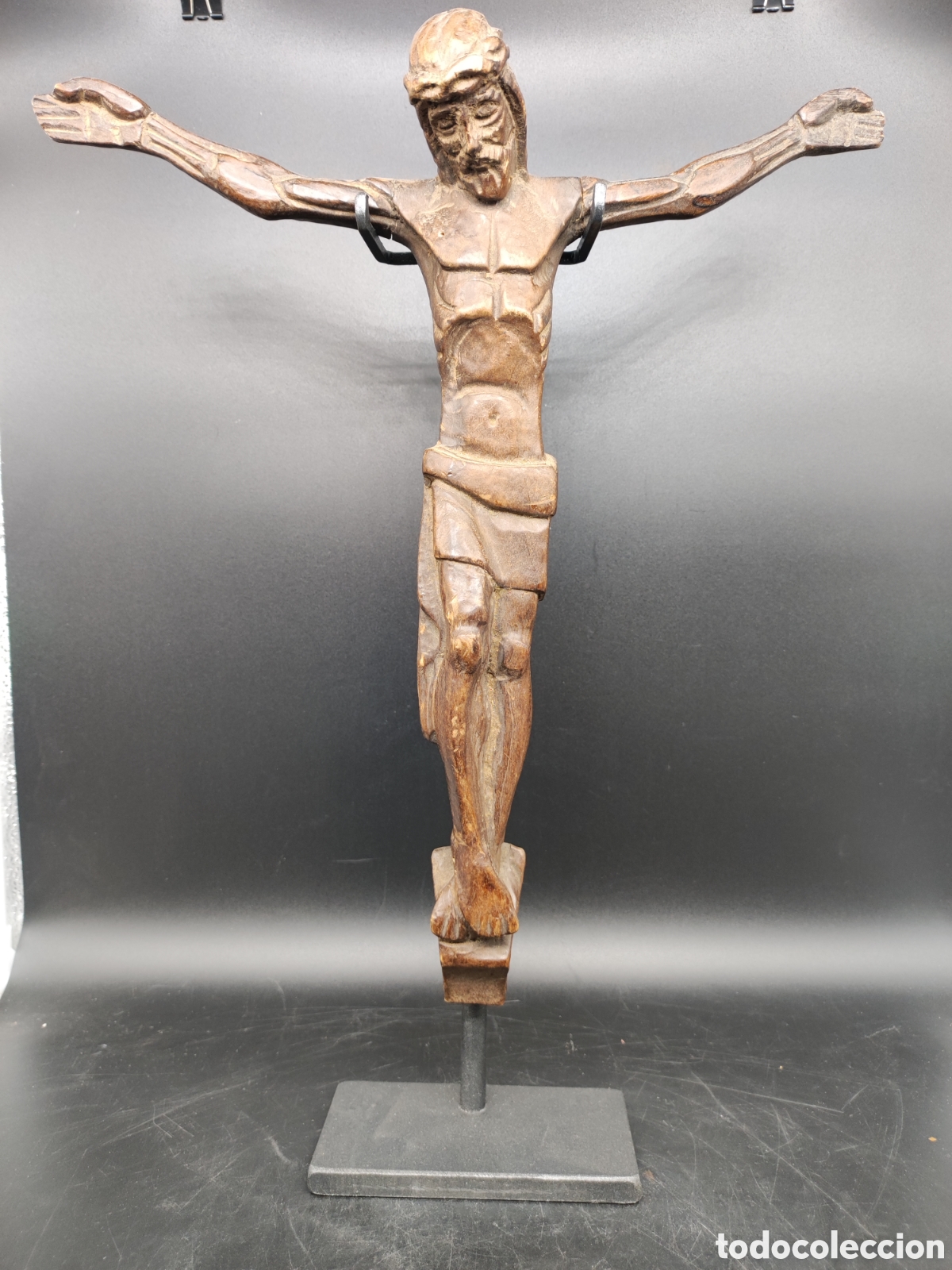 Arte: Cristo tallado madera - Foto 1