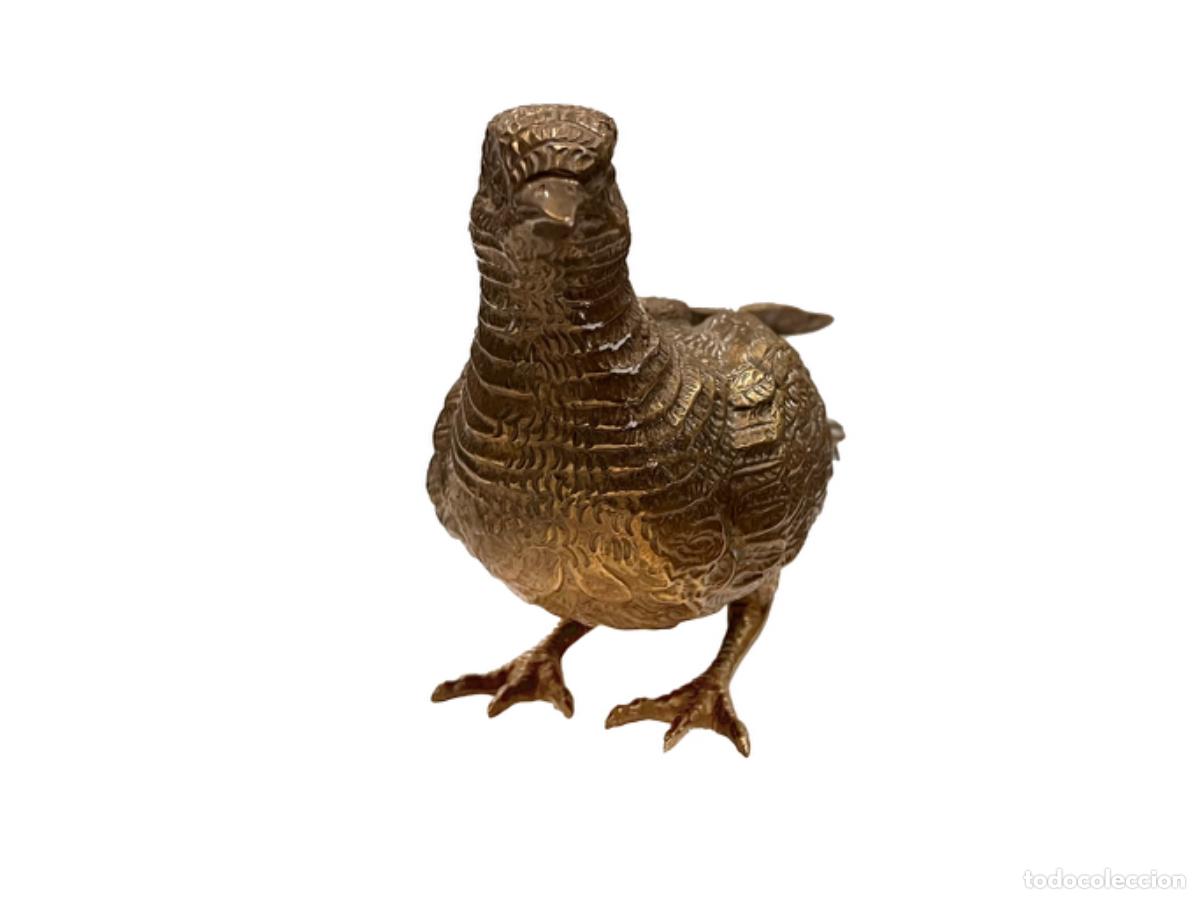 Arte: Antigua perdiz de bronce - Foto 2