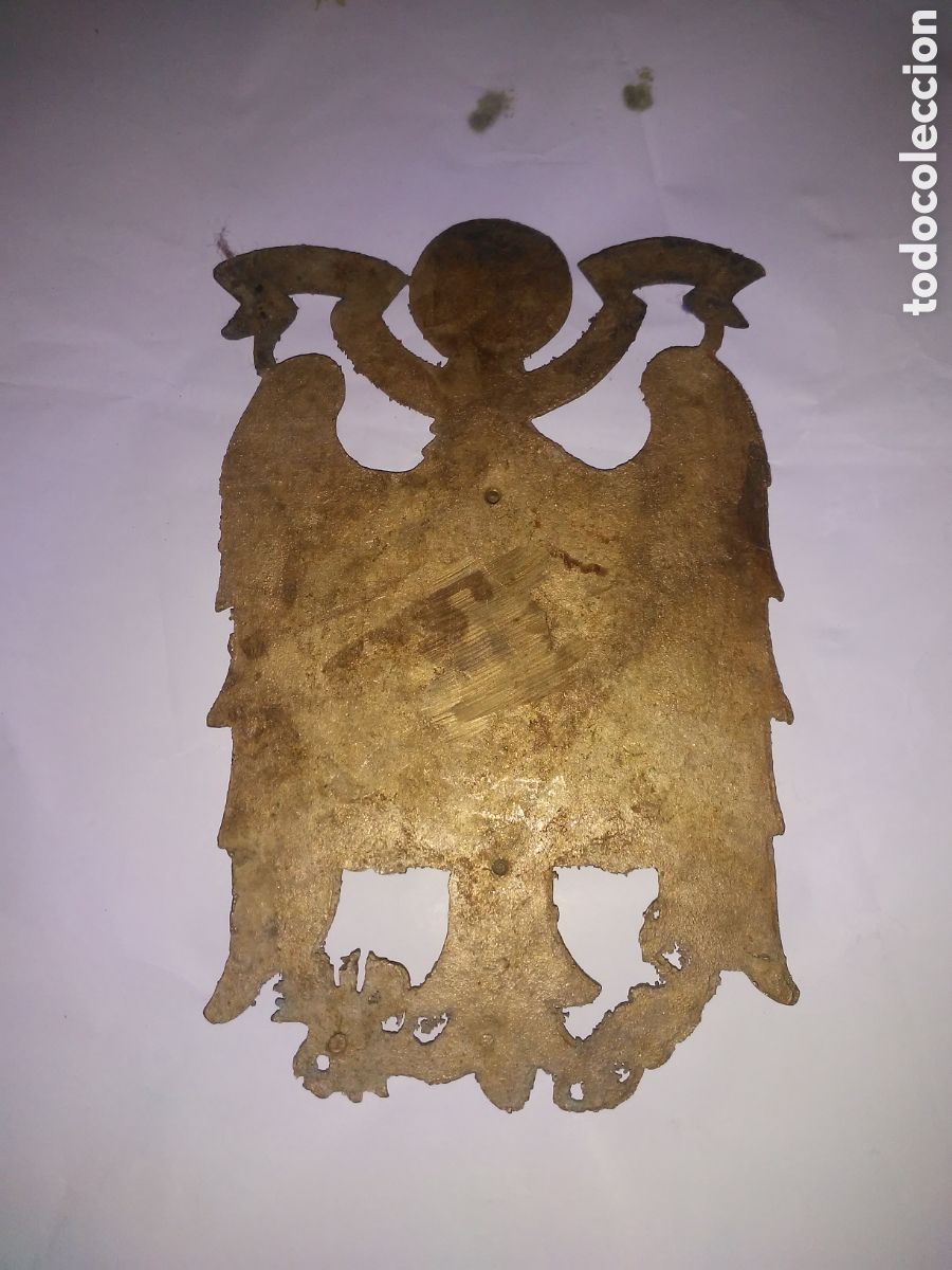 Arte: Escudo de Espa&ntilde;a preconstitucional en bronce - Foto 2