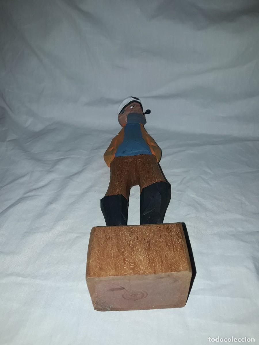 Arte: Talla de madera policromada Capit&aacute;n de barco - Foto 5