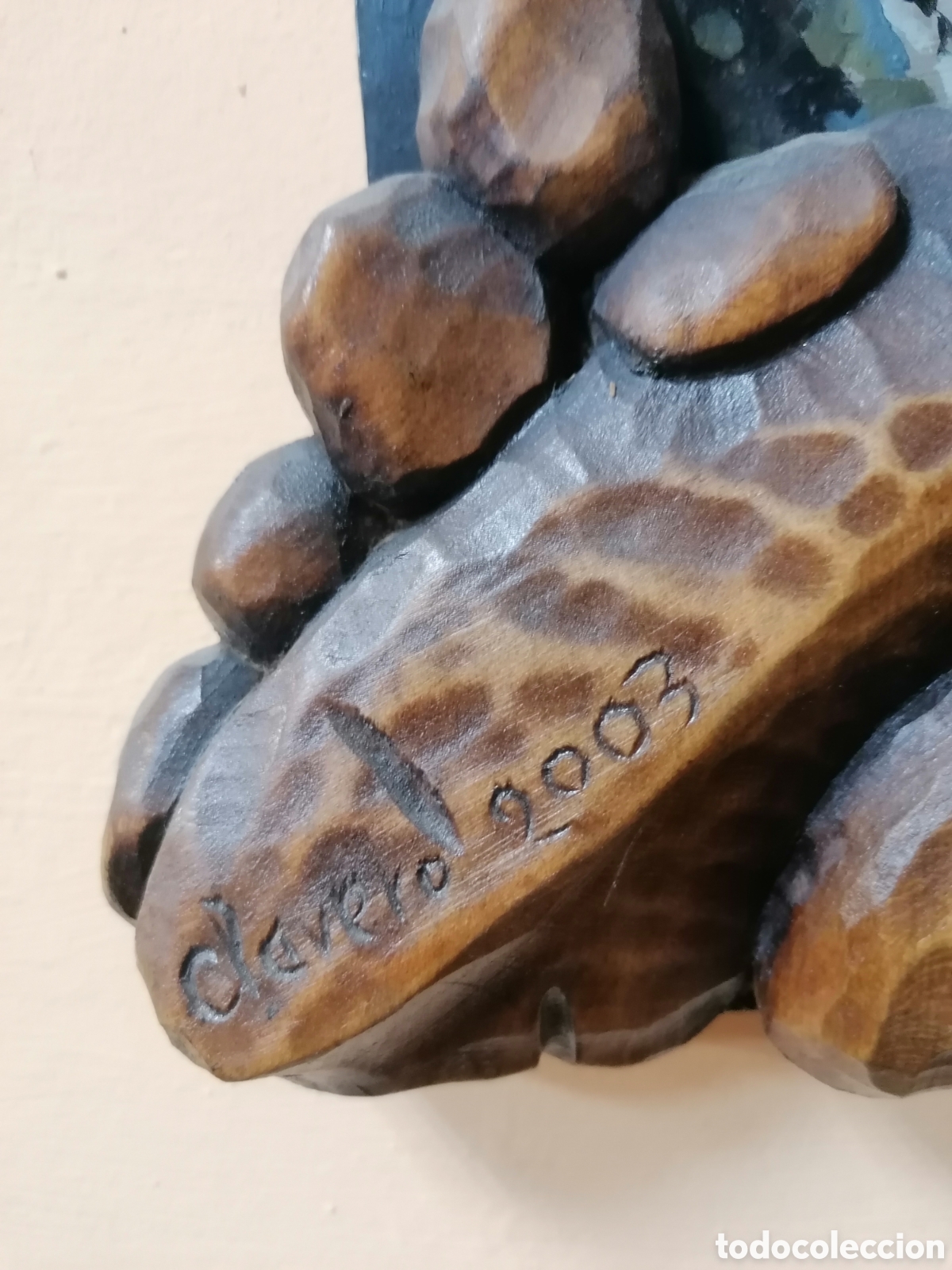 Arte: Talla de madera firmada autor - Foto 3
