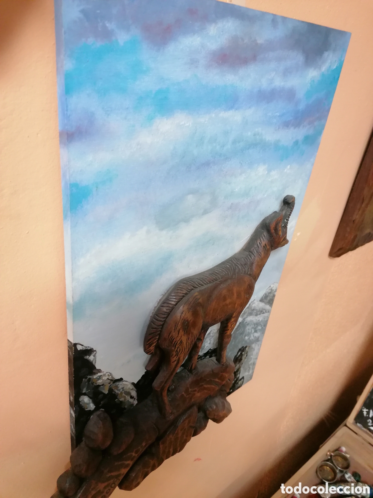 Arte: Talla de madera firmada autor - Foto 4