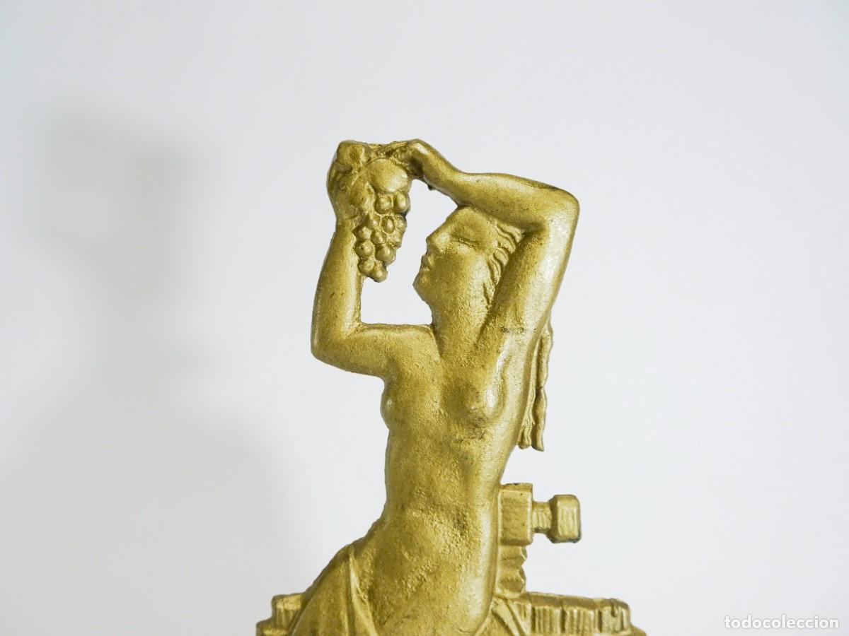 Arte: PLACA BRONCE ART DECO UVAS VENDIMIA - Foto 2