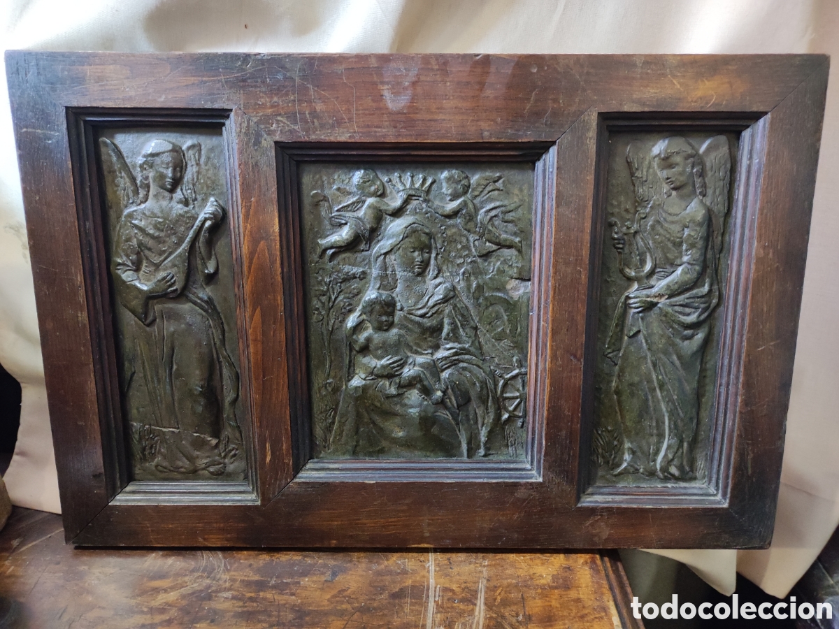 Arte: Tr&iacute;ptico de terracota. - Foto 1