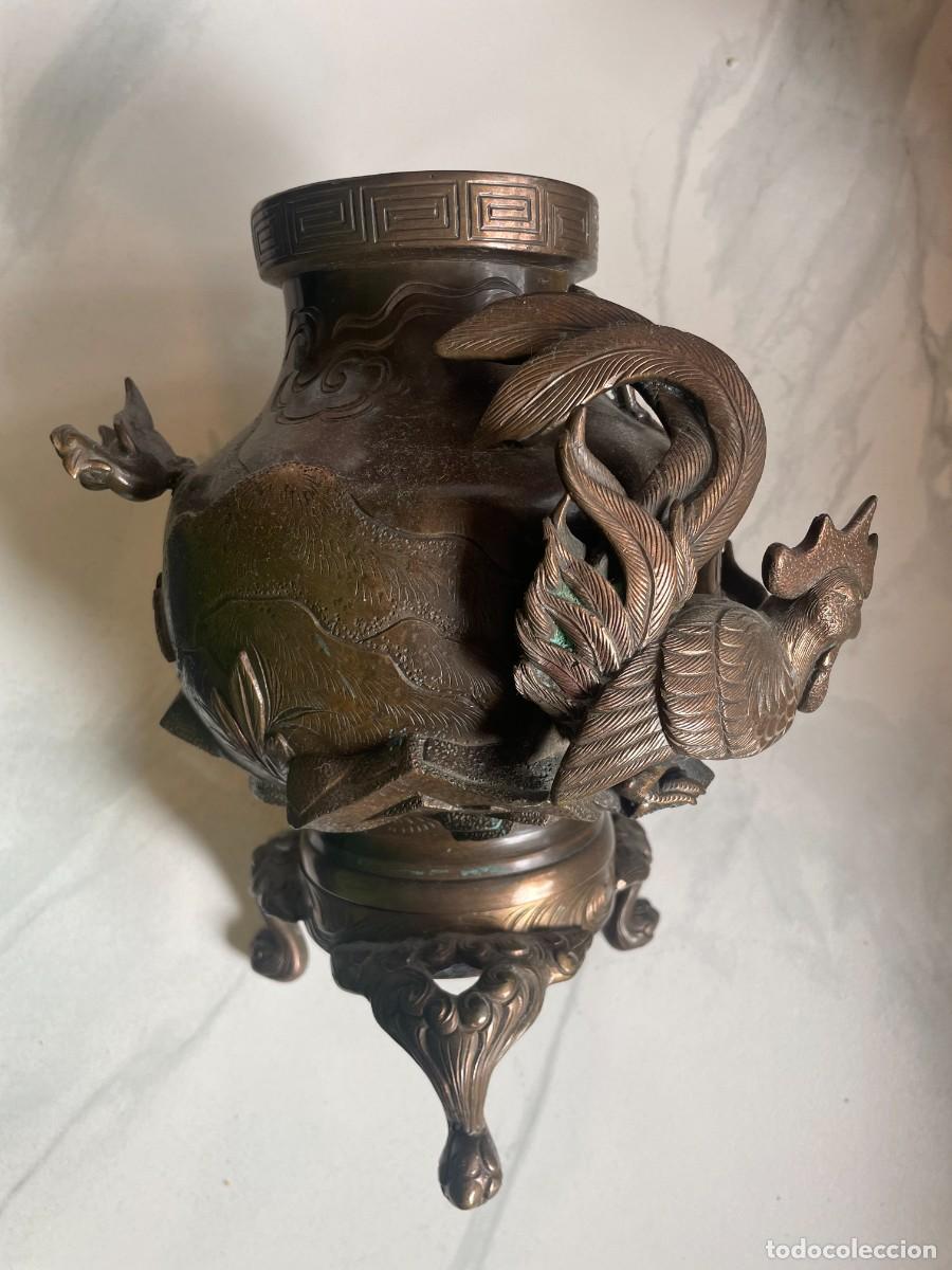 Arte: Jarrones japoneses en bronce - Foto 5