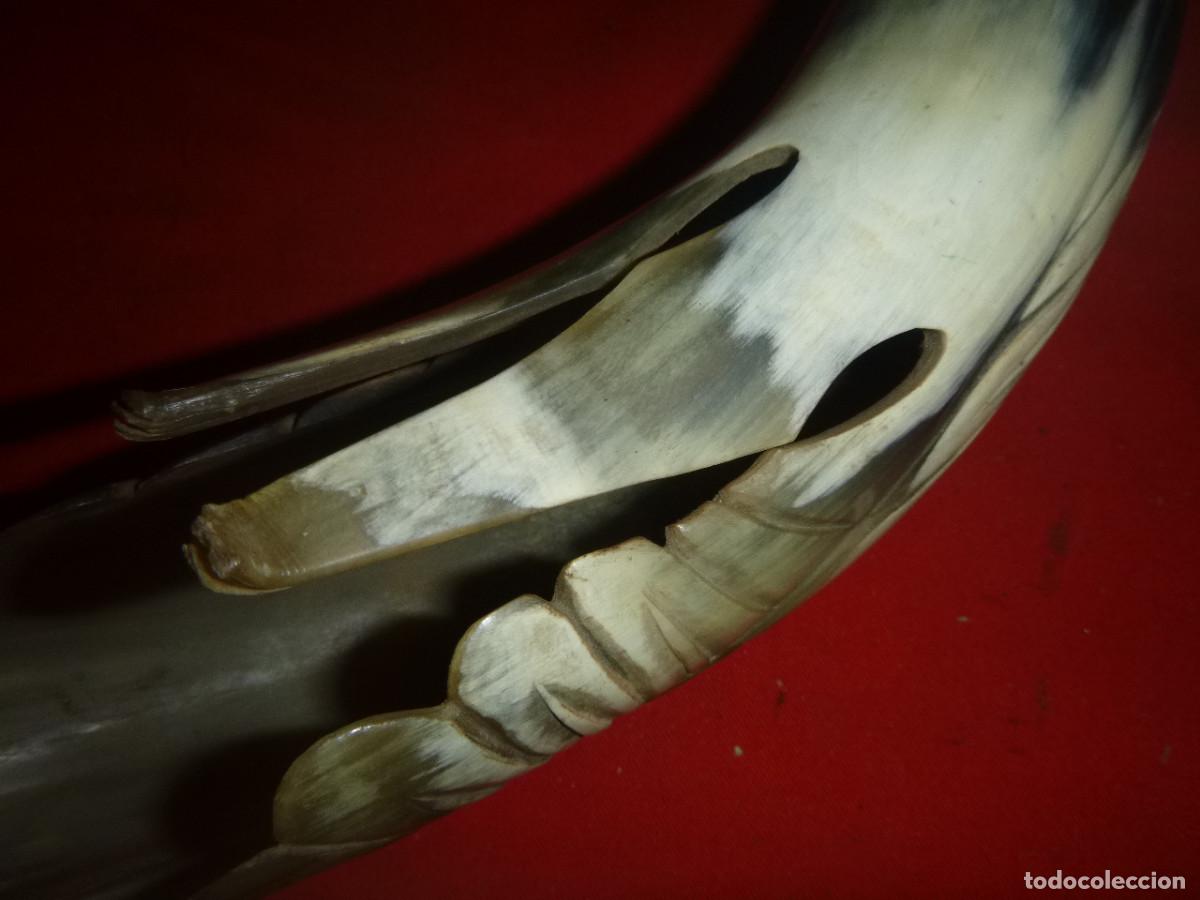 Arte: TALLA CUERNA FORMA DE PAJAROO - Foto 4