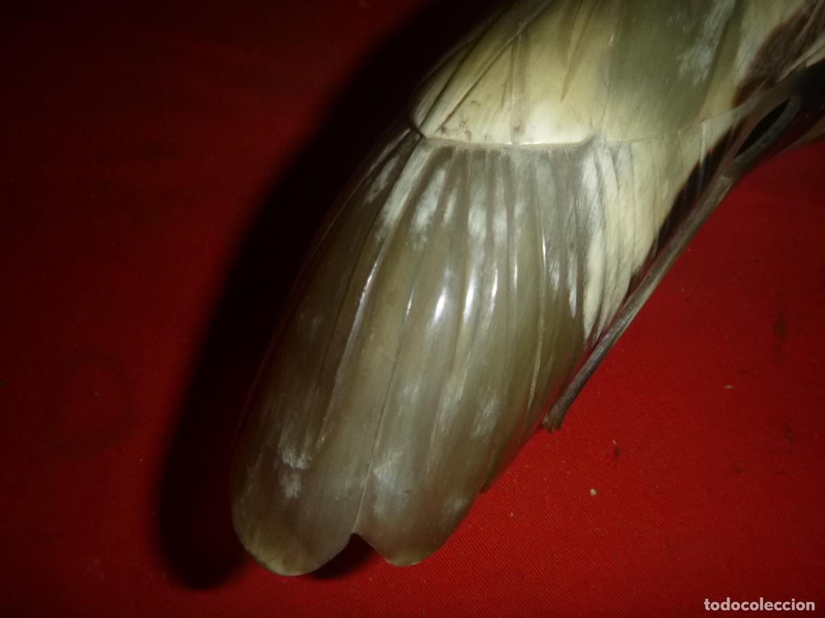 Arte: TALLA CUERNA FORMA DE PAJAROO - Foto 6