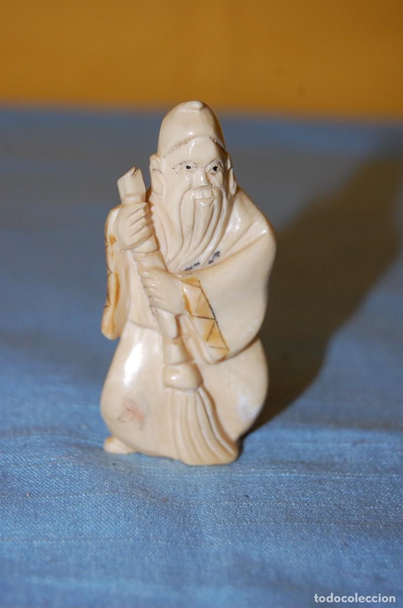Arte: NETSUKE ORIENTAL ANTIGUO - Foto 1
