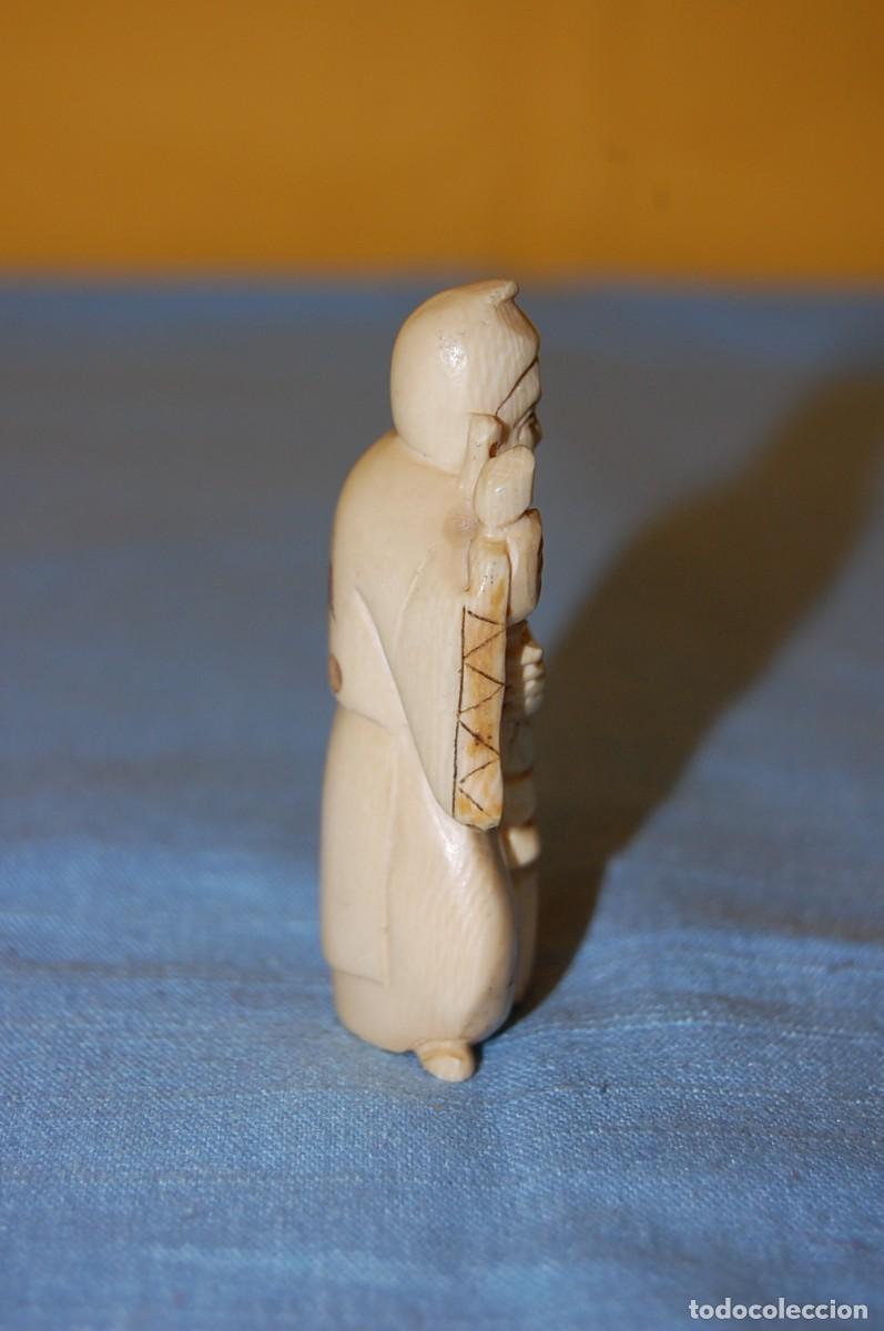 Arte: NETSUKE ORIENTAL ANTIGUO - Foto 3