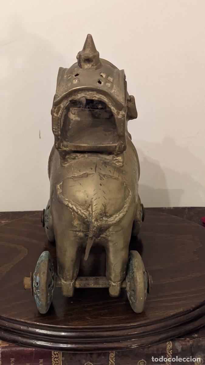 Arte: ELEFANTE BRONCE ORIGEN INDIA - Foto 4