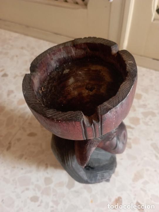Arte: mono cenicero madera - Foto 6