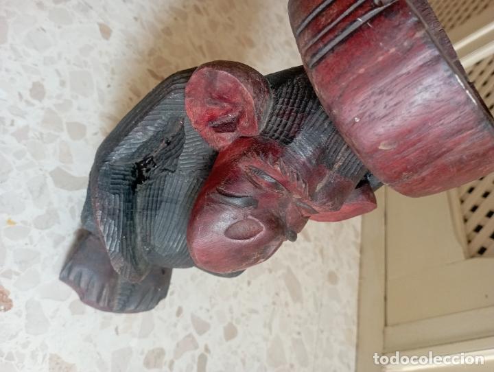 Arte: mono cenicero madera - Foto 7