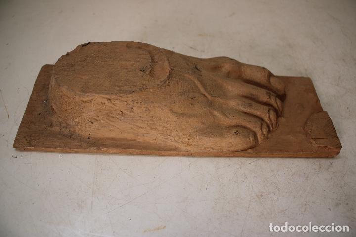 Arte: pie de madera escultura - Foto 2
