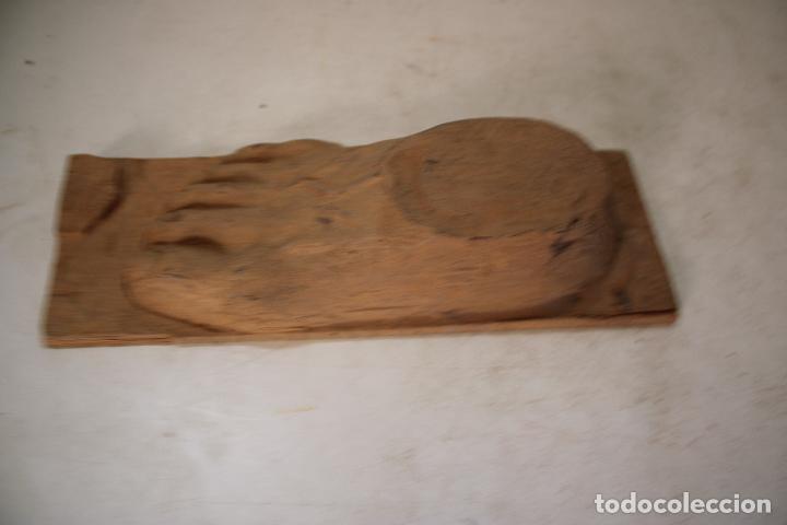 Arte: pie de madera escultura - Foto 4