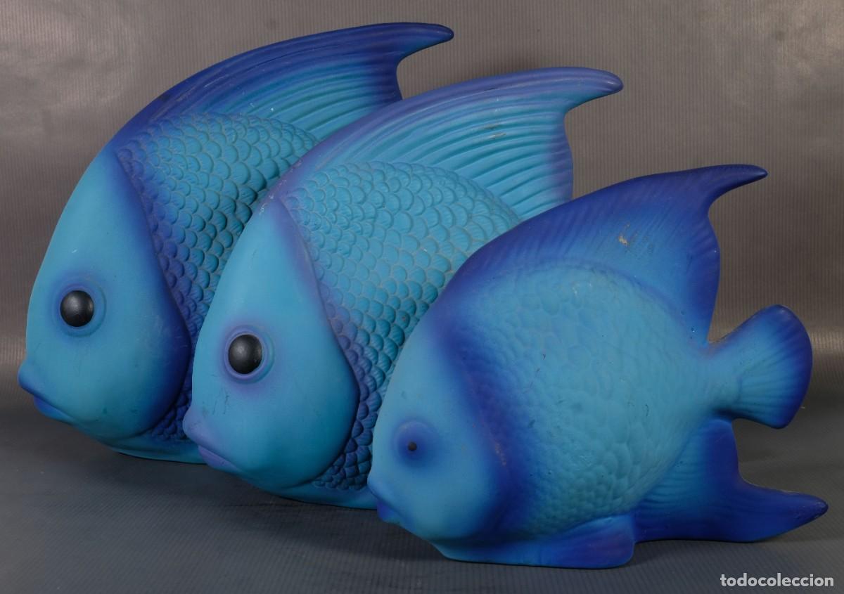 Arte: 3 peces en loza pintada - Foto 1