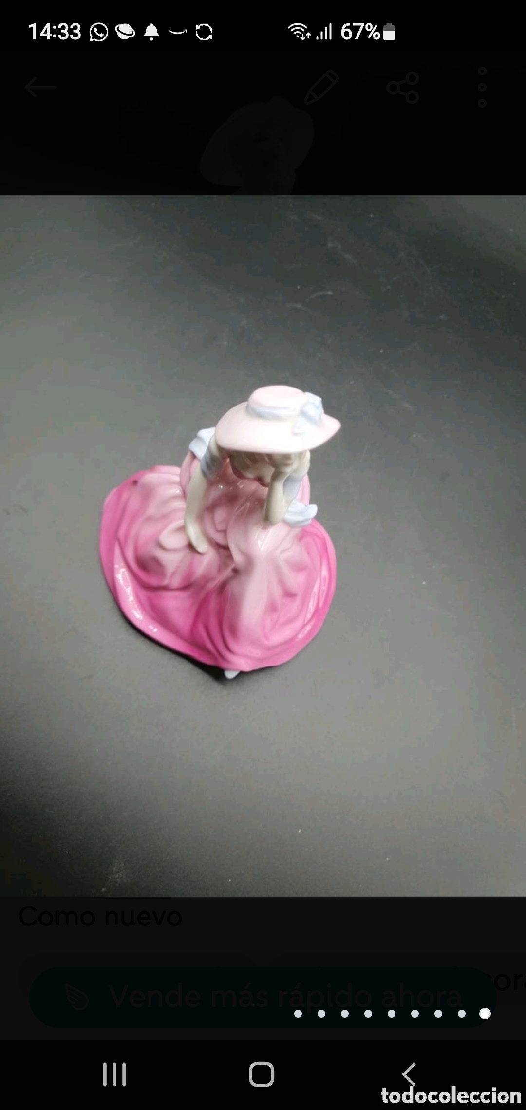 Arte: Dama sentada rosa - Foto 9
