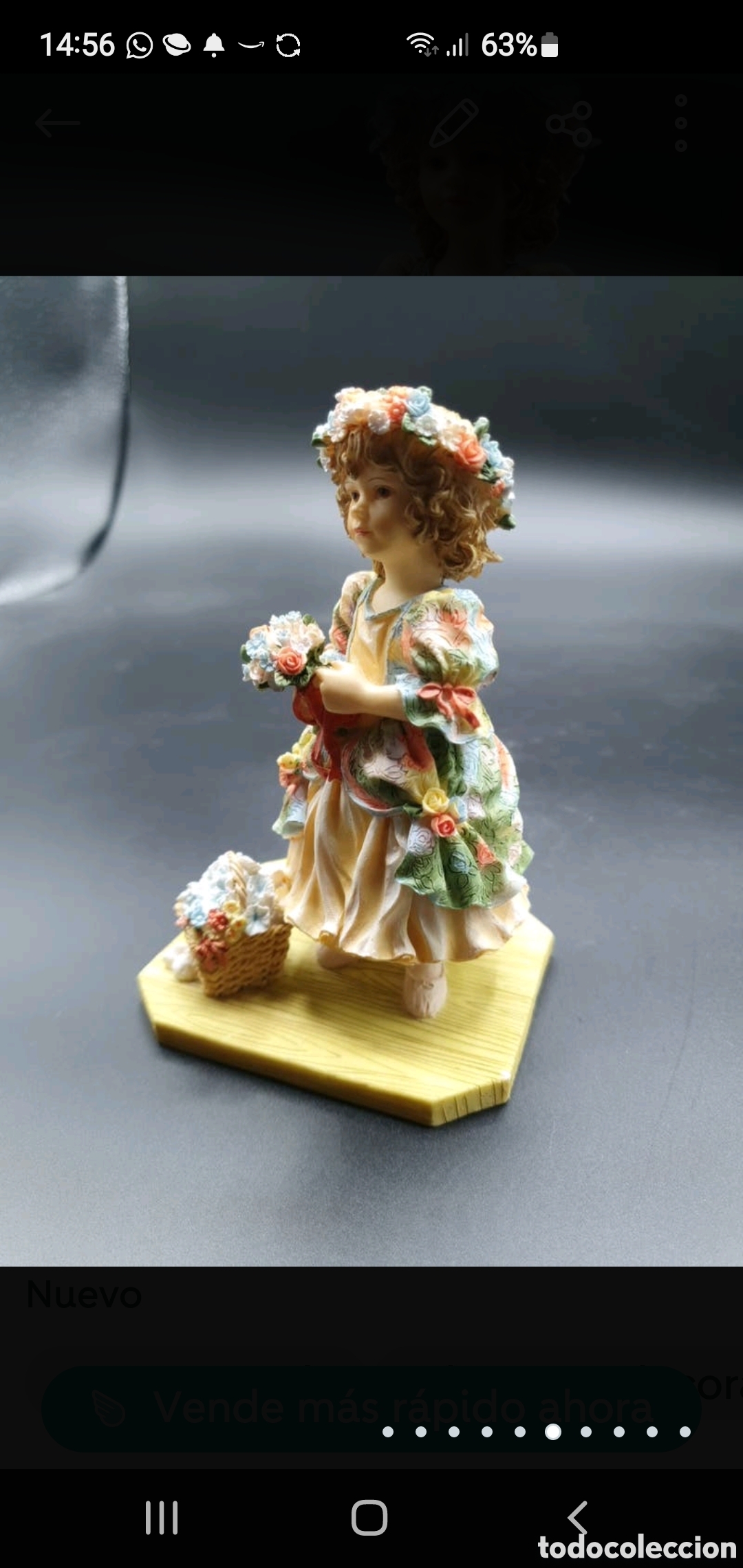 Arte: Ni&ntilde;a con muchas flores - Foto 6