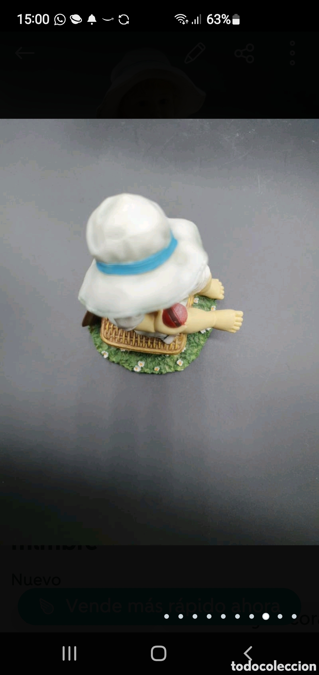 Arte: Ni&ntilde;o sentado en ba&uacute;l de mimbre - Foto 8