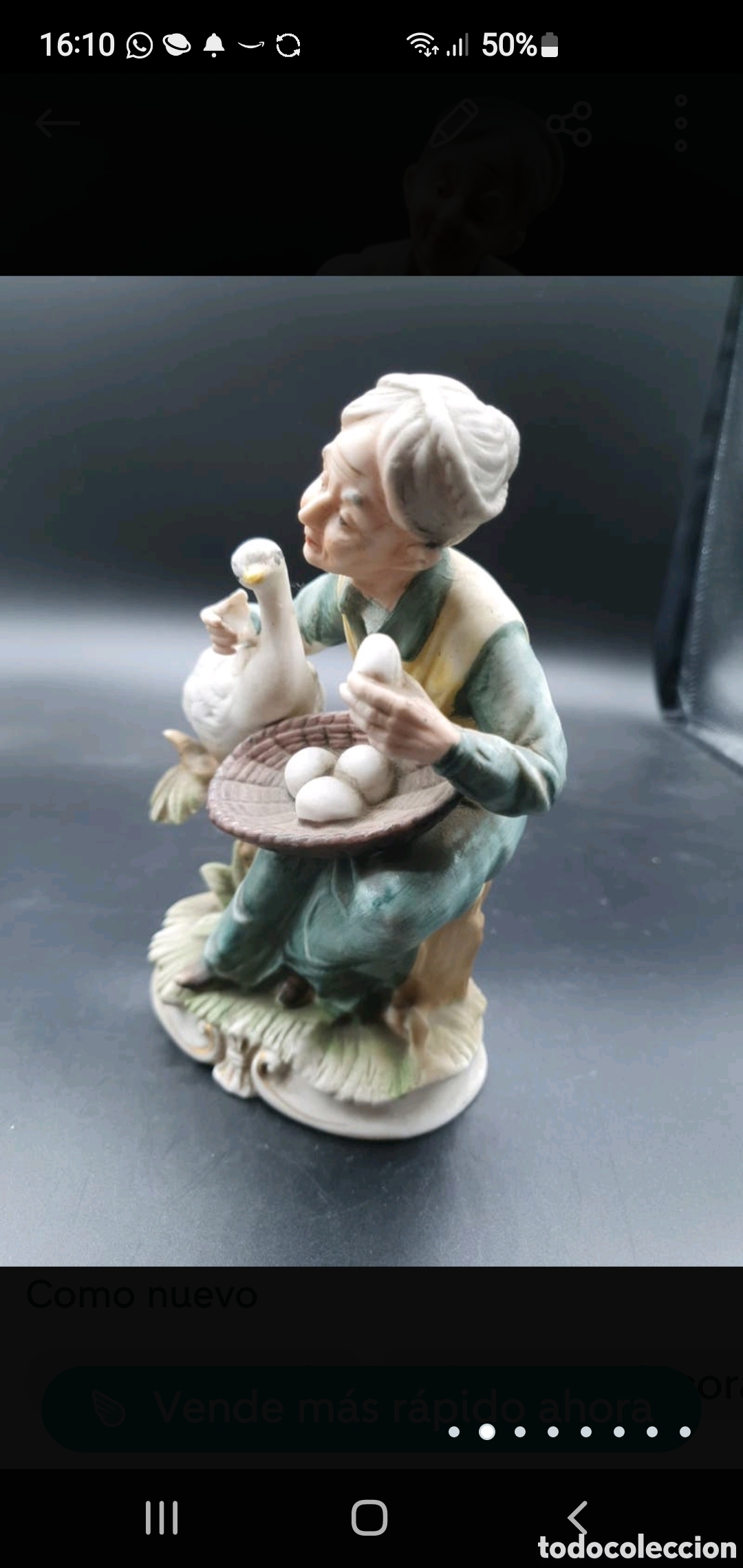 Arte: Anciana con ganso - Foto 2