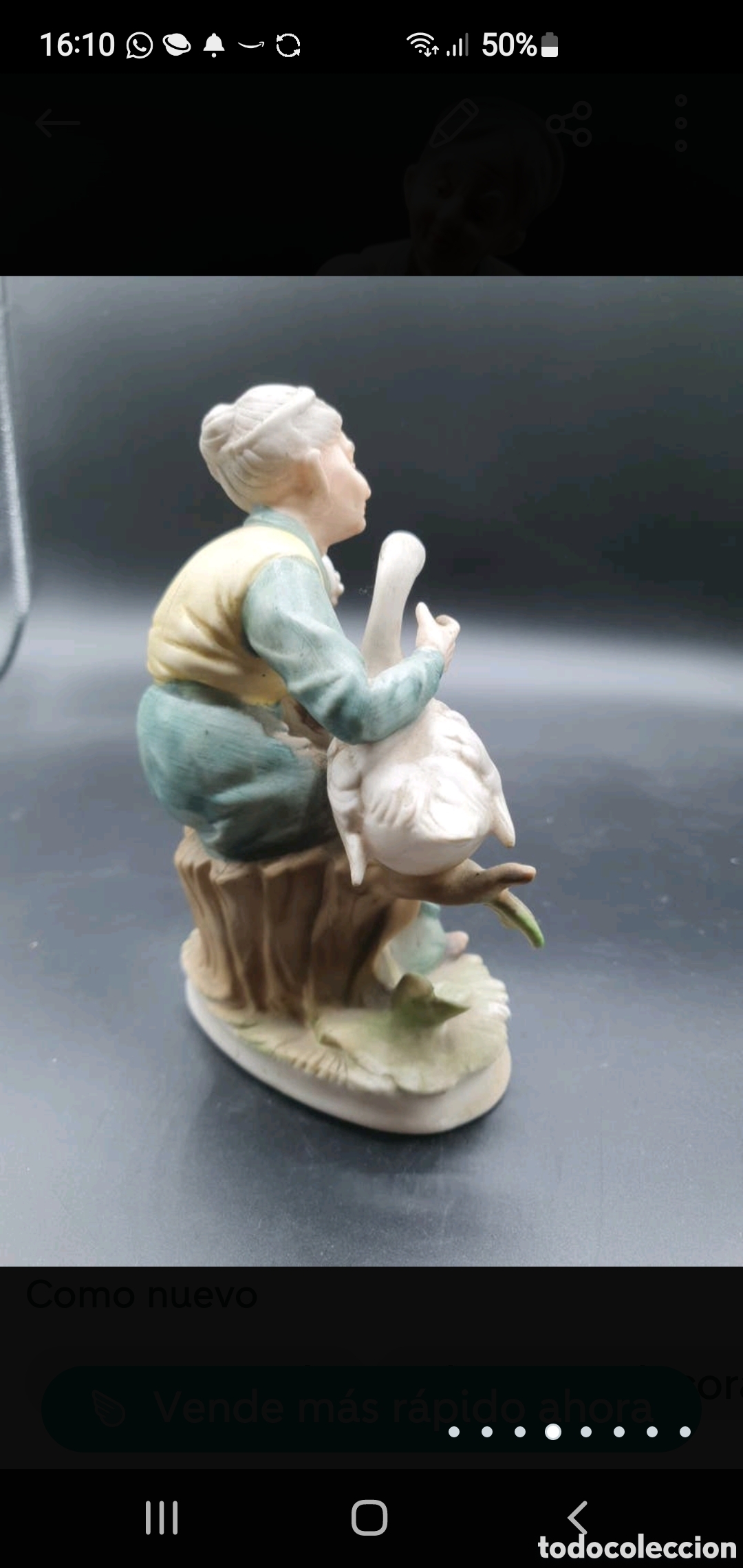Arte: Anciana con ganso - Foto 4