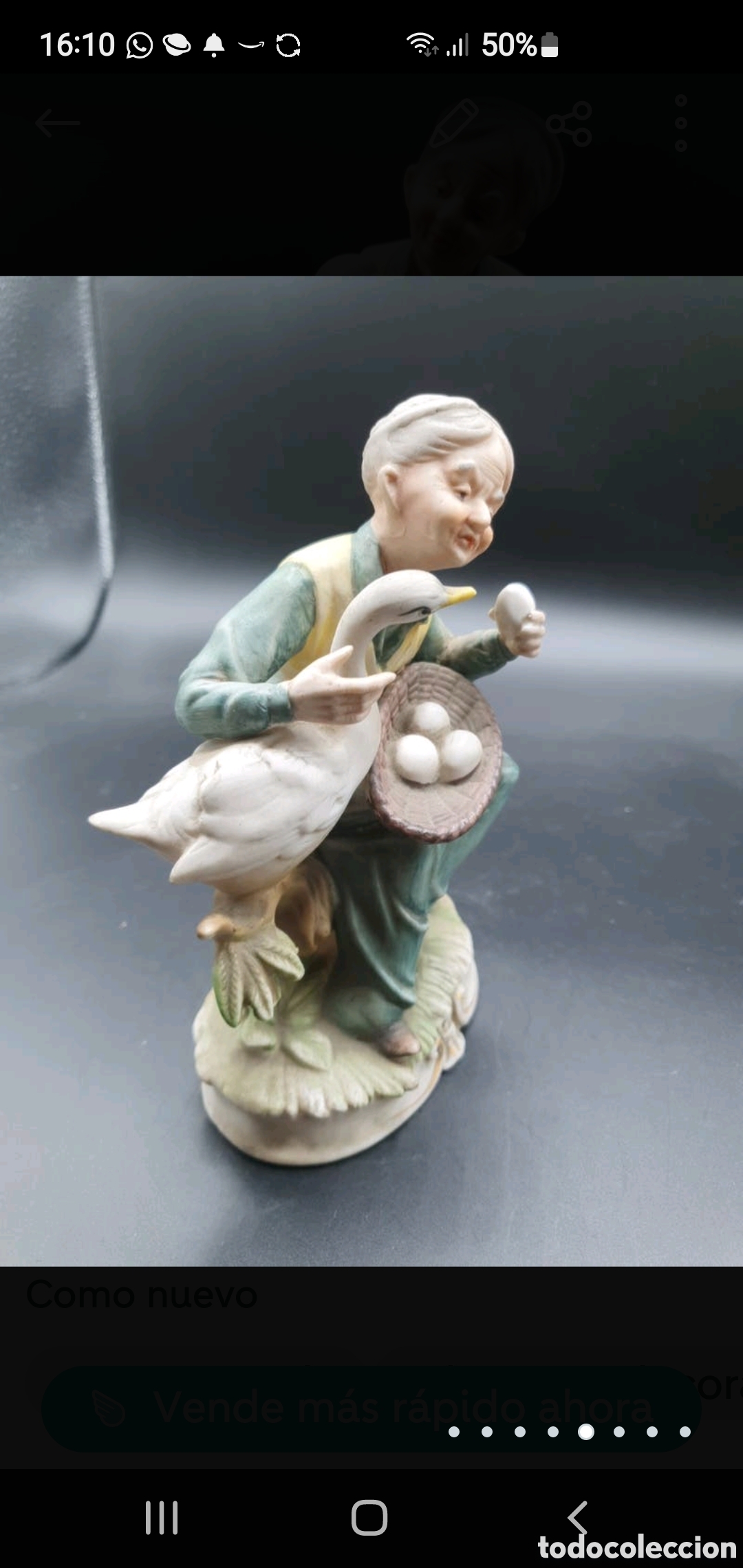 Arte: Anciana con ganso - Foto 5