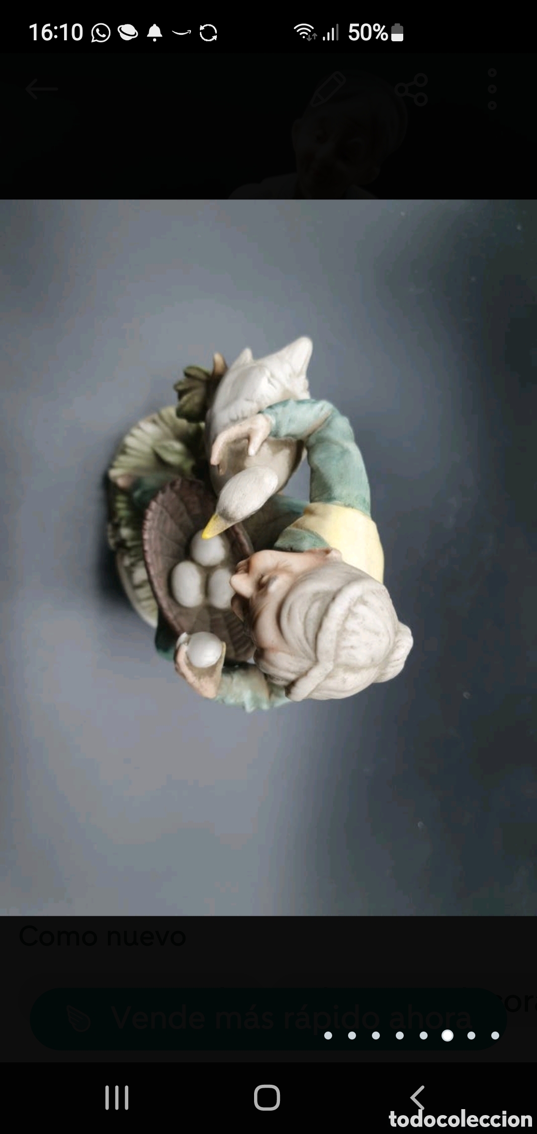 Arte: Anciana con ganso - Foto 6
