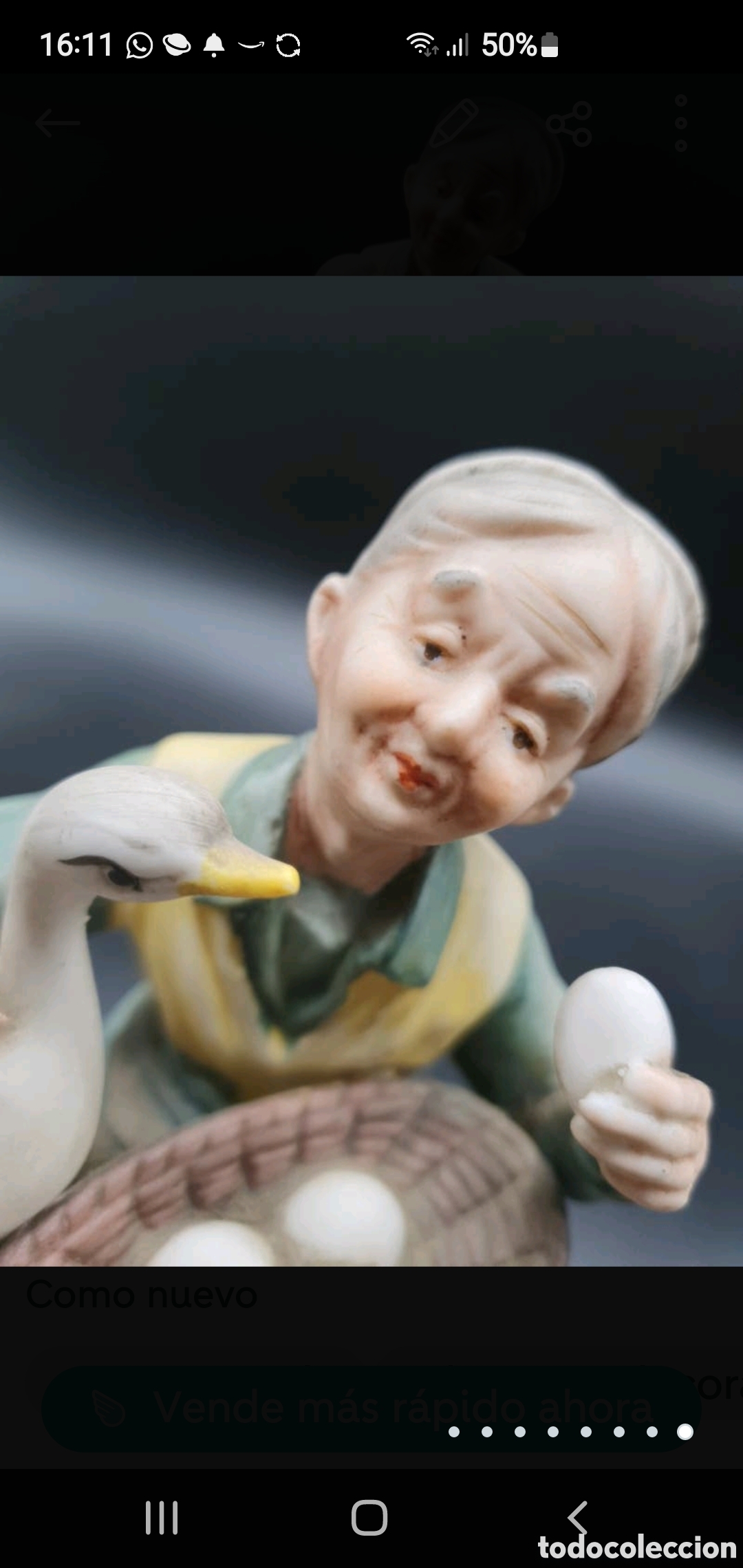 Arte: Anciana con ganso - Foto 8