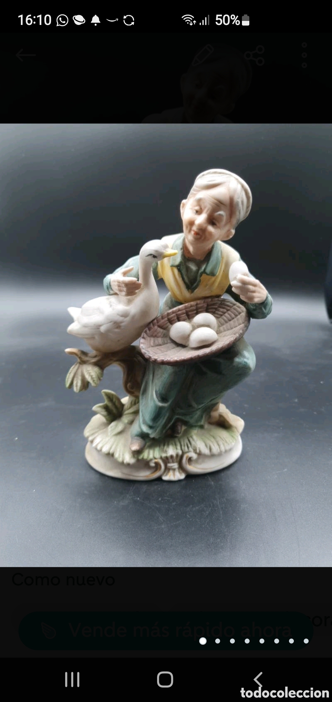 Arte: Anciana con ganso - Foto 1