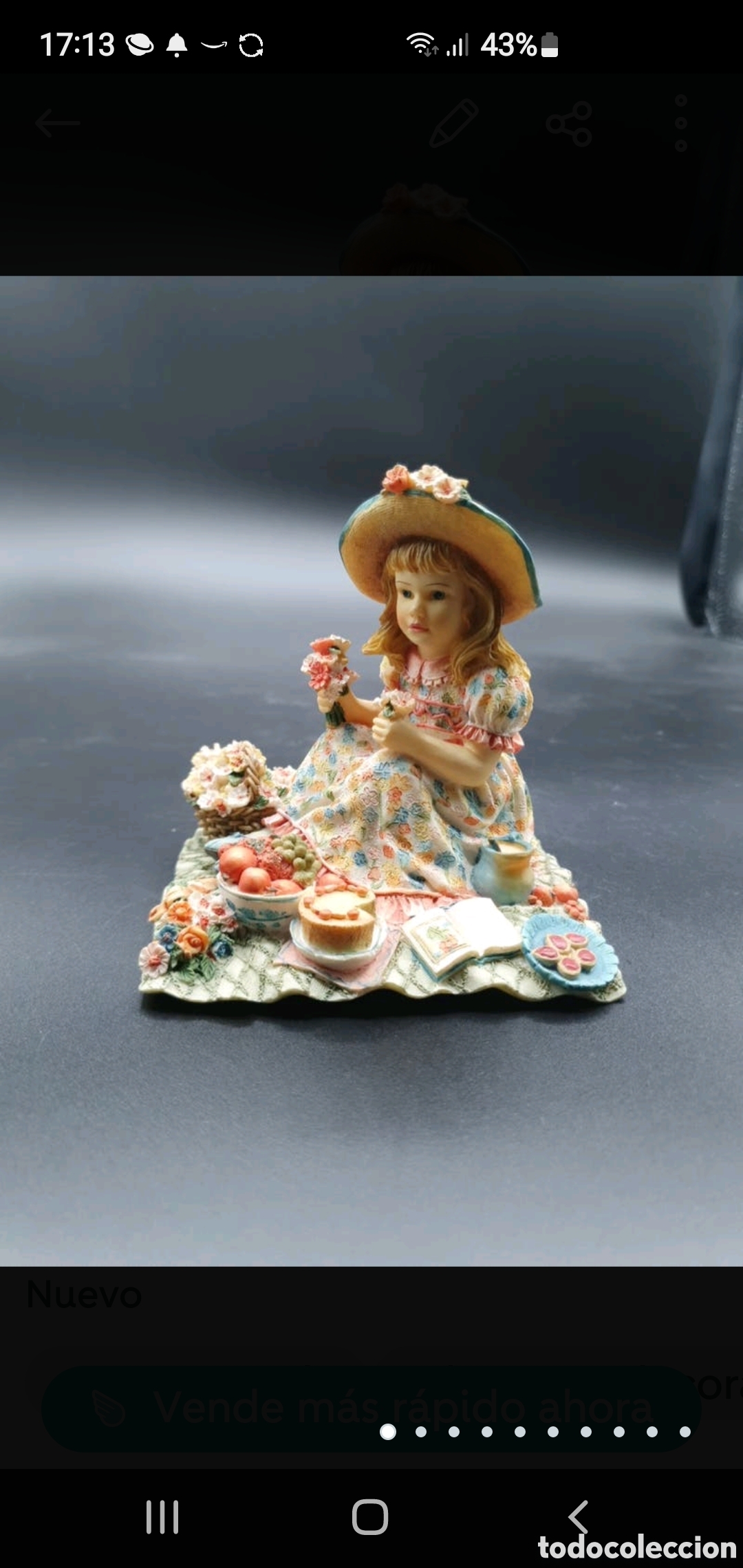 Arte: Ni&ntilde;a de picnic - Foto 1