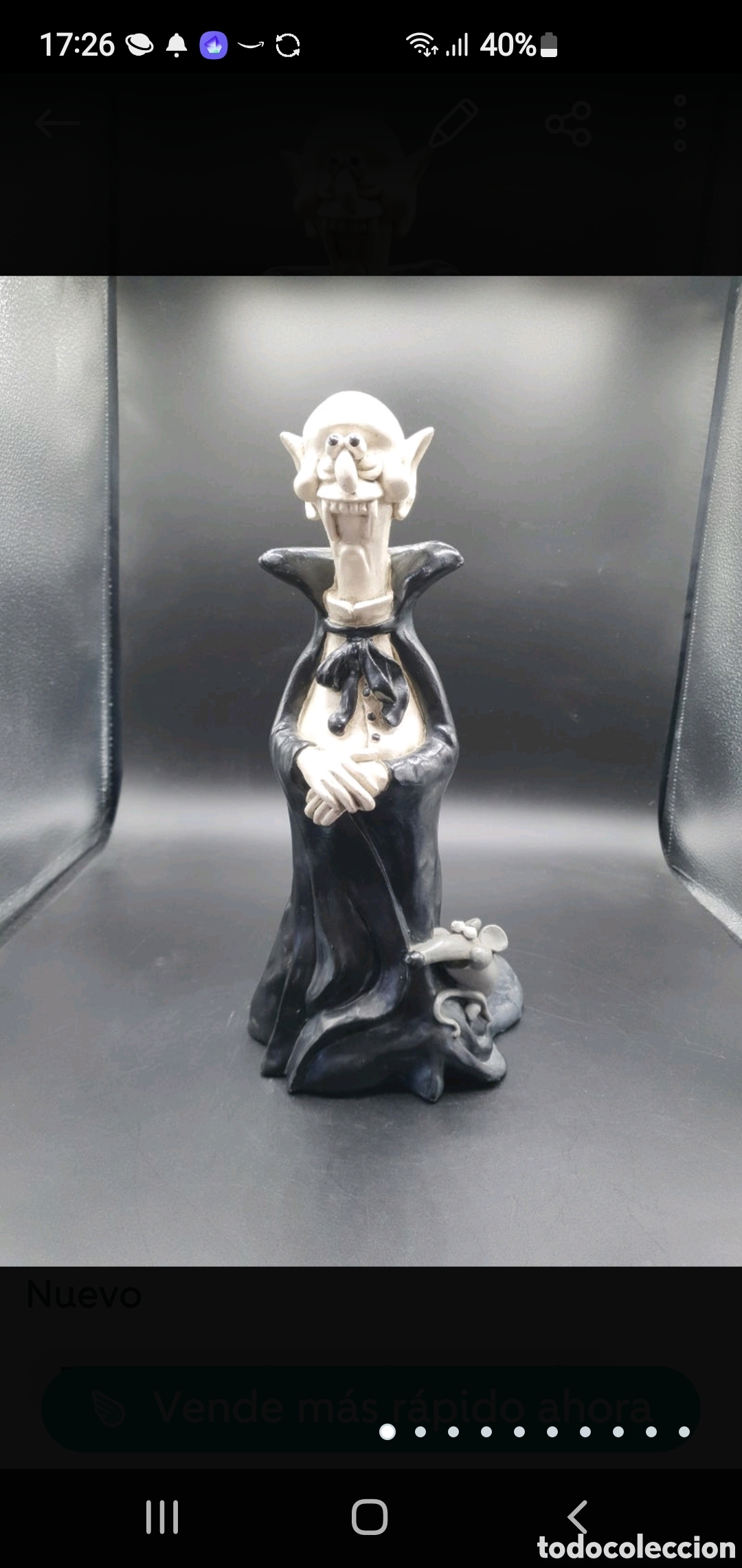Arte: Soporte botella vino vampiro - Foto 1
