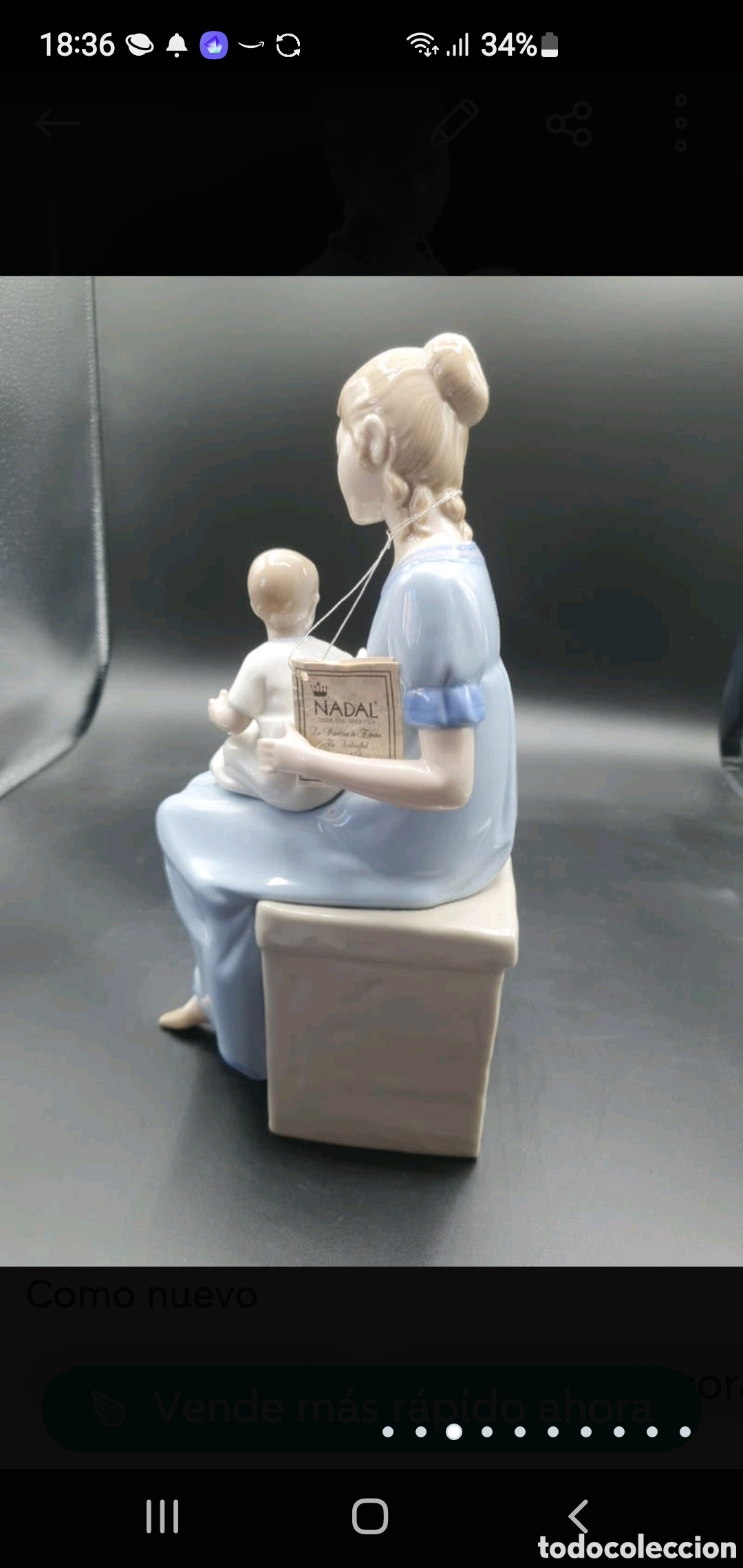 Arte: Mam&aacute; con beb&eacute; y flores - Foto 3