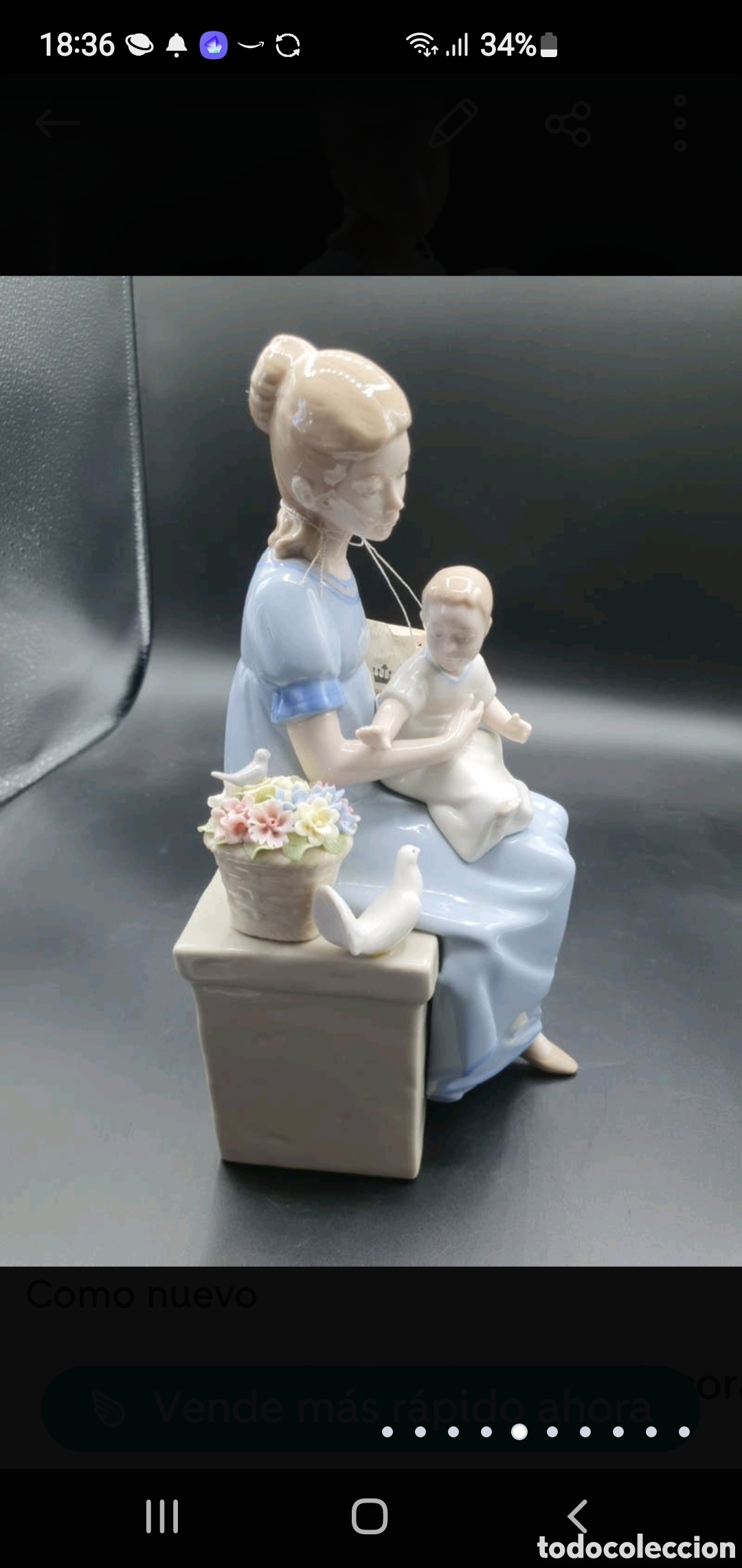 Arte: Mam&aacute; con beb&eacute; y flores - Foto 5
