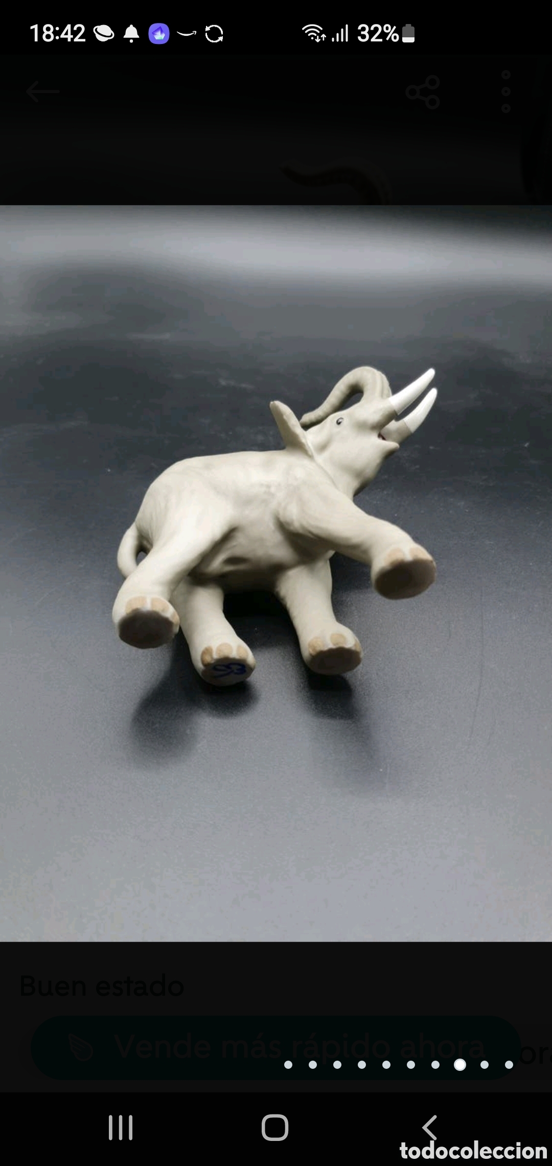 Arte: Elefante con la trompa levantada - Foto 9