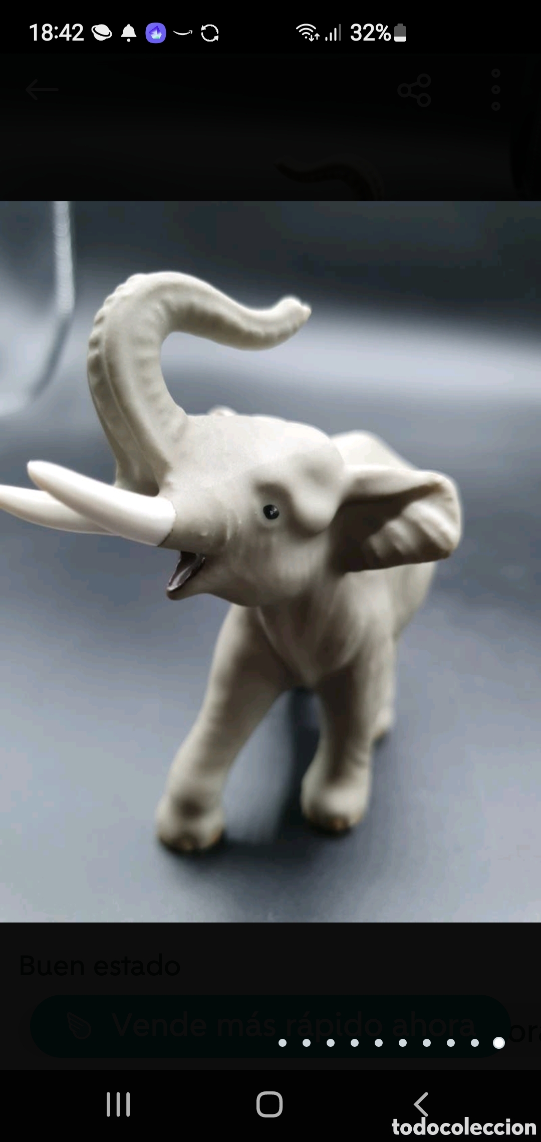 Arte: Elefante con la trompa levantada - Foto 10