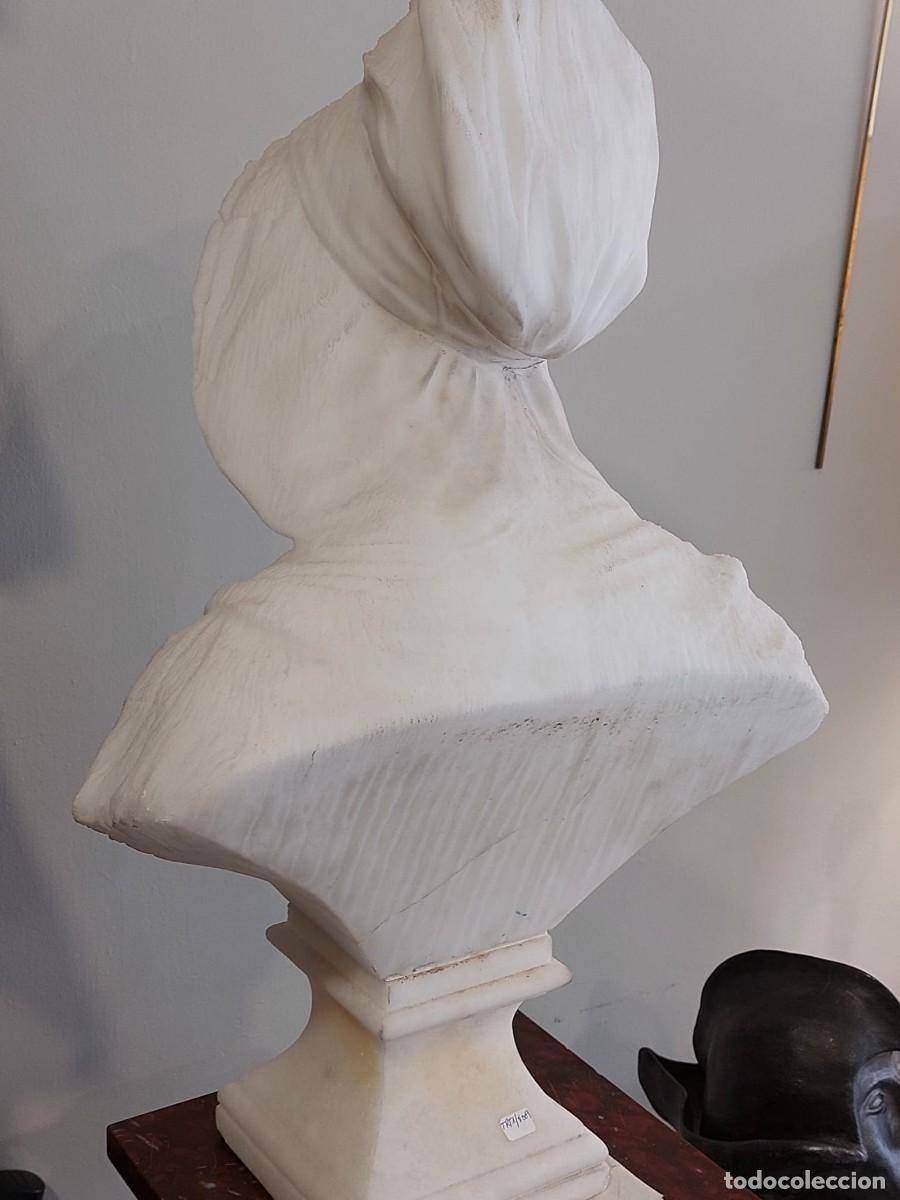 Arte: BUSTO DE DAMA EN ALABASTRO - Foto 3