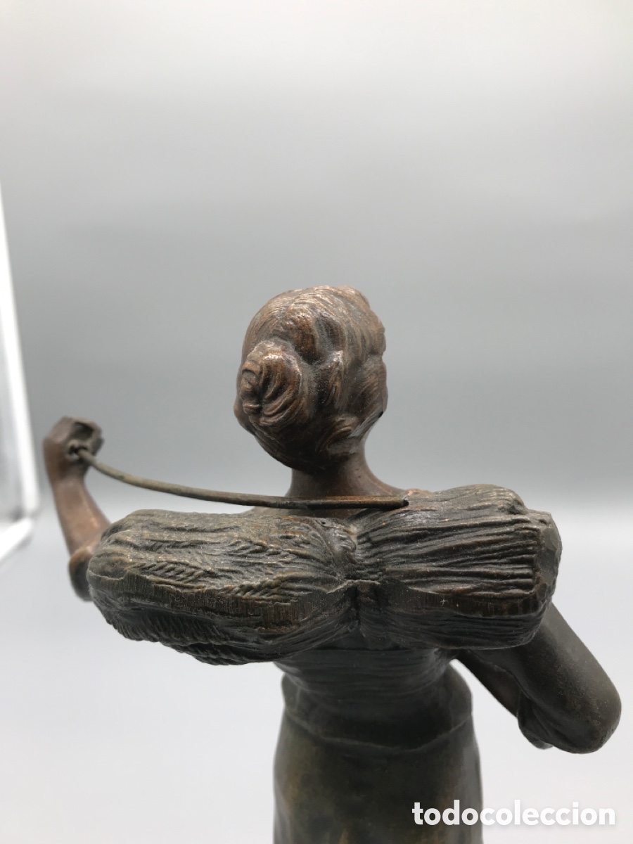 Arte: Estatua de bronce. La moisson (cosecha) - Foto 3
