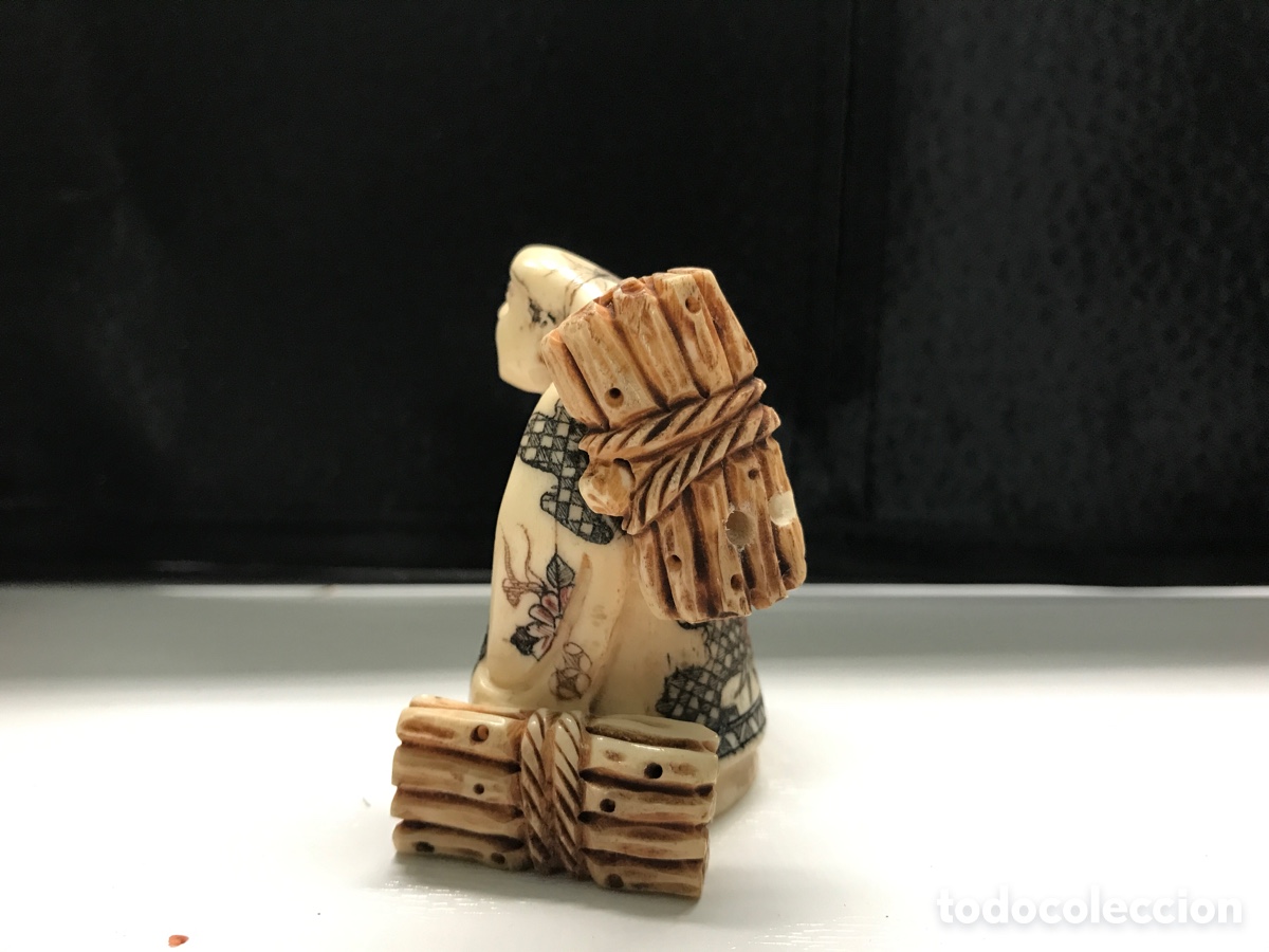 Arte: NETSUKE (figura de hueso) - Foto 2