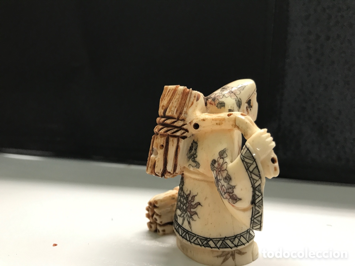 Arte: NETSUKE (figura de hueso) - Foto 3