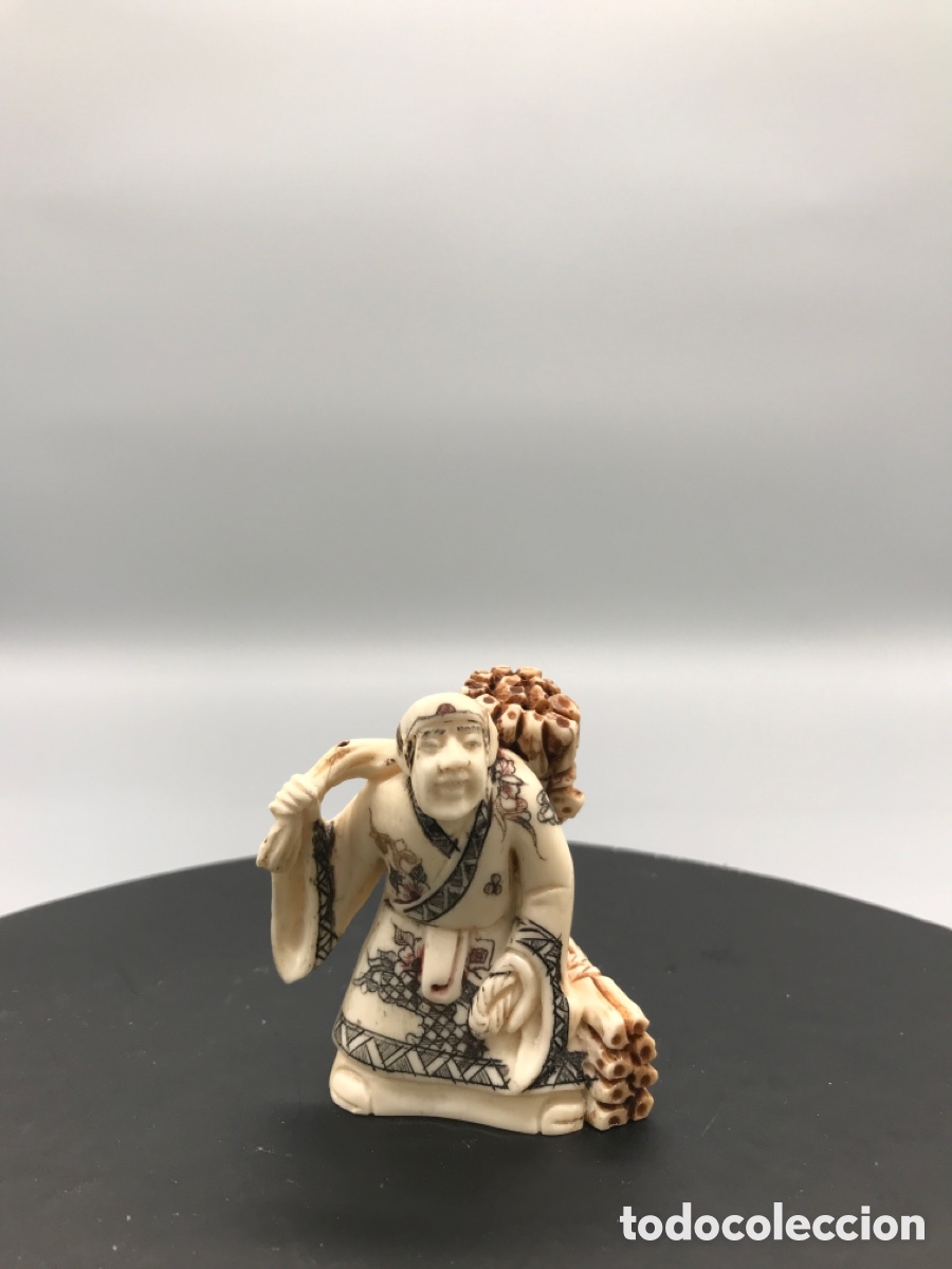 Arte: NETSUKE (figura de hueso) - Foto 6