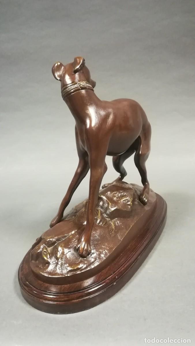Arte: FIGURA BRONCE PERRO GALGO - Foto 2