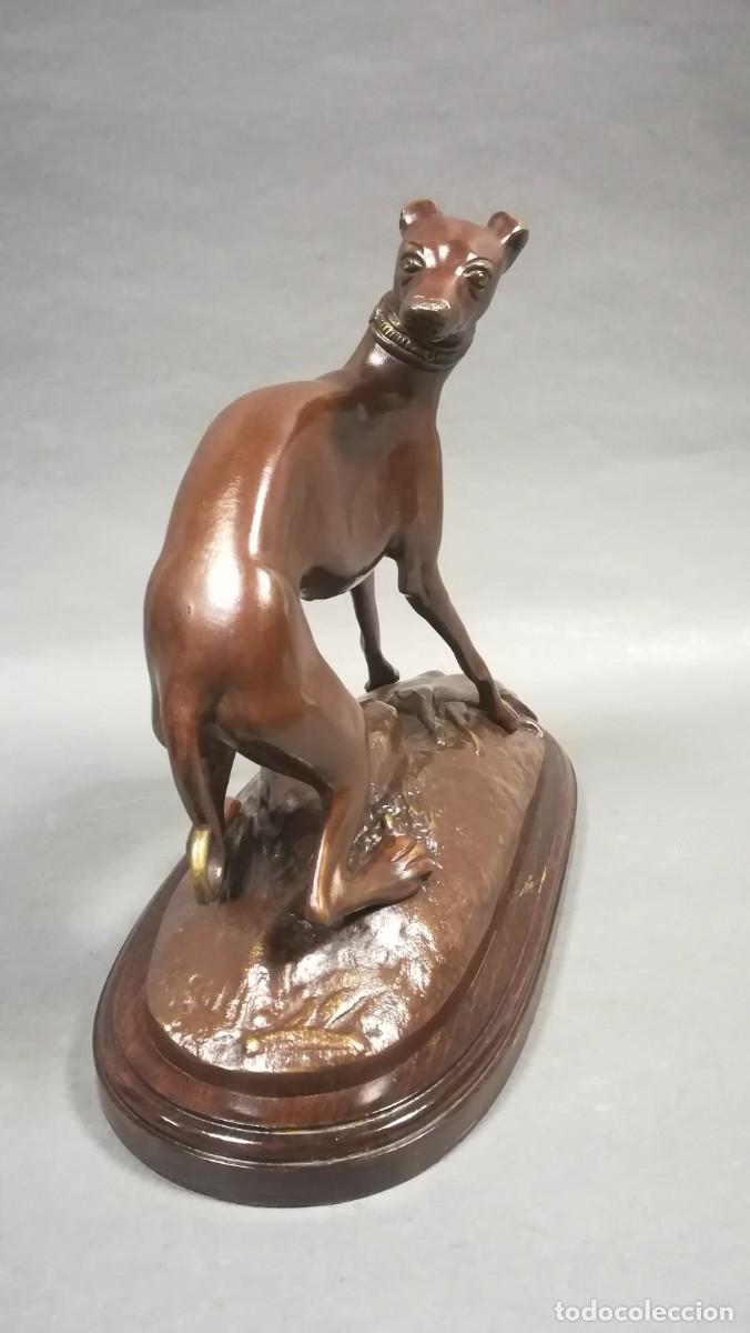 Arte: FIGURA BRONCE PERRO GALGO - Foto 3